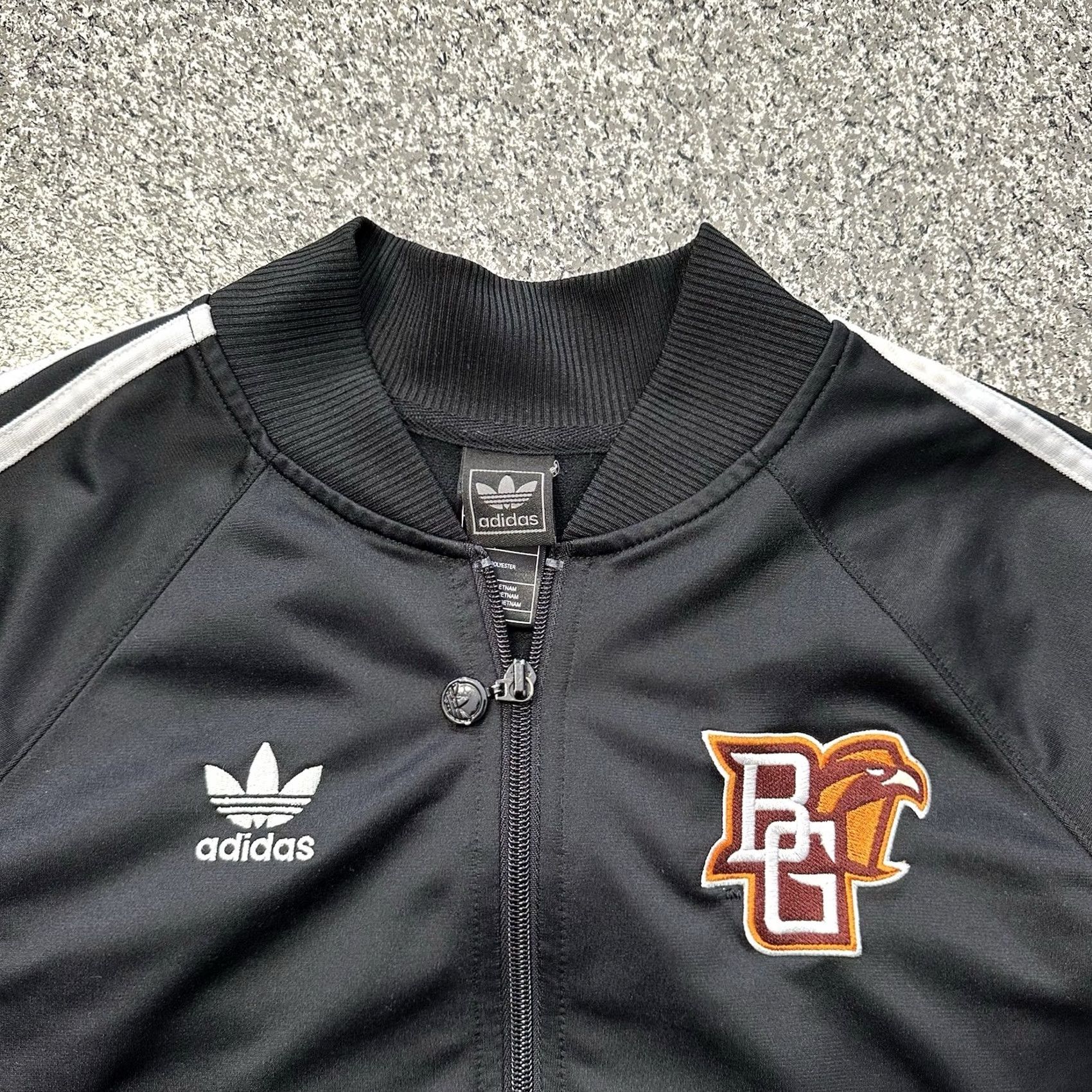 Adidas Adidas Originals Bowling Green Falcons Track Jacket Womens L Black Size L / US 10 / IT 46 - 3 Thumbnail