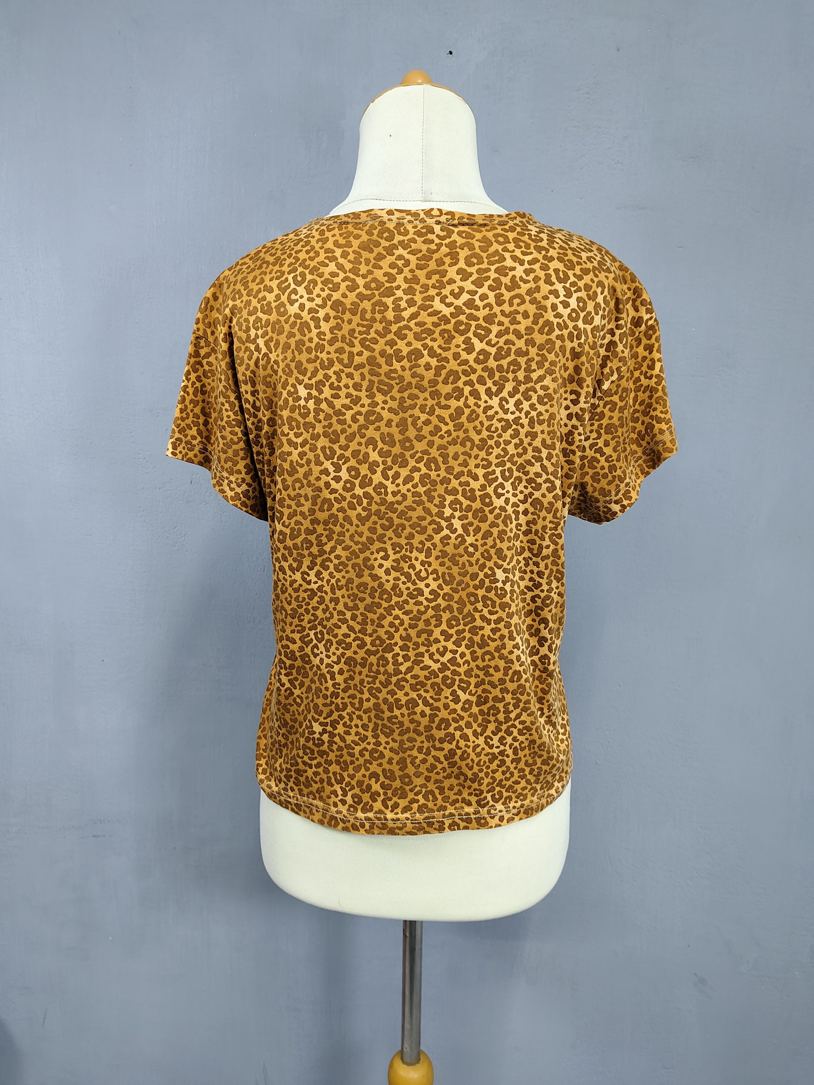 Seditionaries 00s Francesca Gentile🇮🇹Glam Rock Leopard Pattern Boxy Top Size L / US 10 / IT 46 - 4 Thumbnail