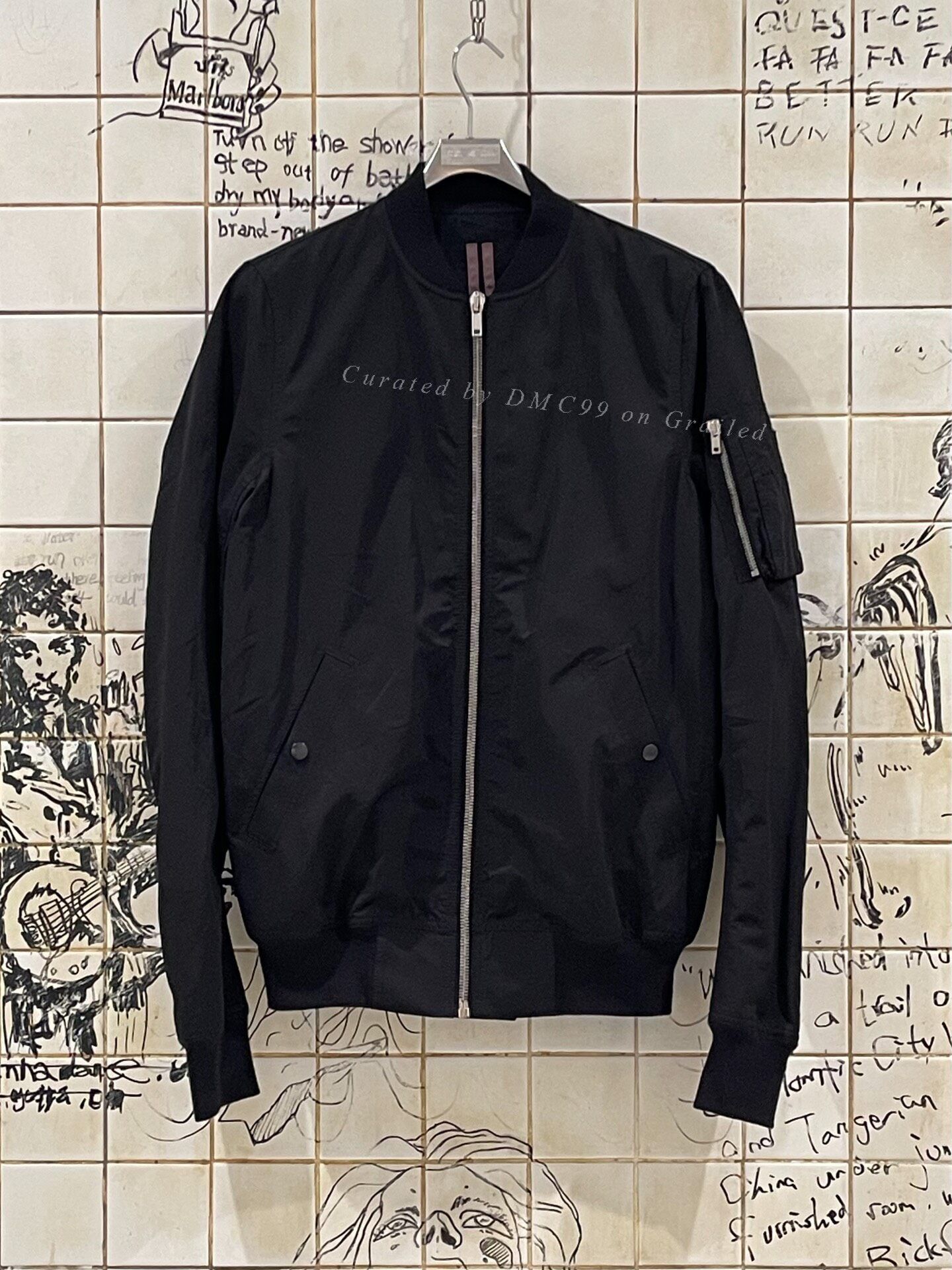 Rick Owens Drkshdw Drkshdw Japanese Selvedge Denim Black MA-1