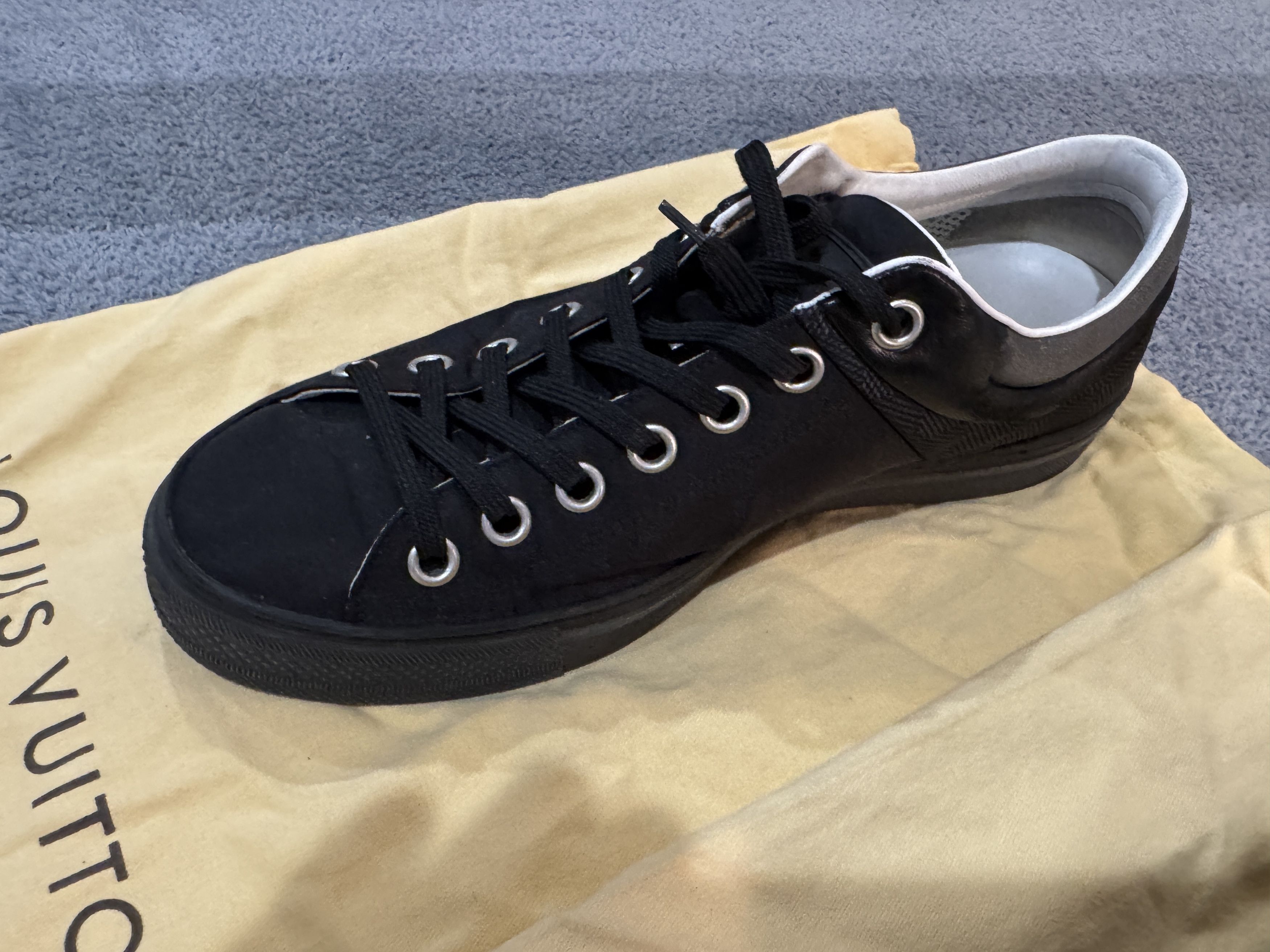 Louis Vuitton Louis Vuitton Sprinter Sneakers – Black – EU 6.5 Size US 6.5 / EU 39-40 - 3 Thumbnail