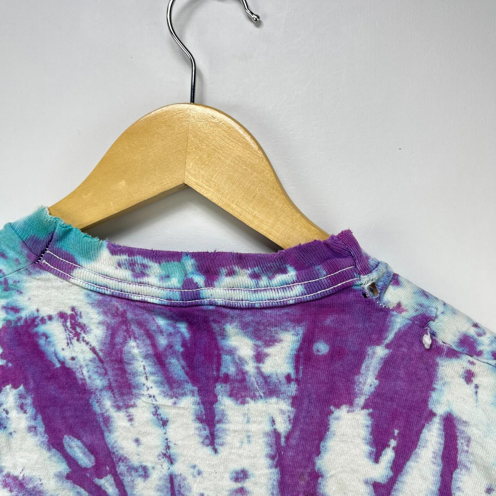 Fruit Of The Loom Vintage 90s Tie Dye Liquid AOP T Shirt Hippie XL Size US XL / EU 56 / 4 - 12 Thumbnail