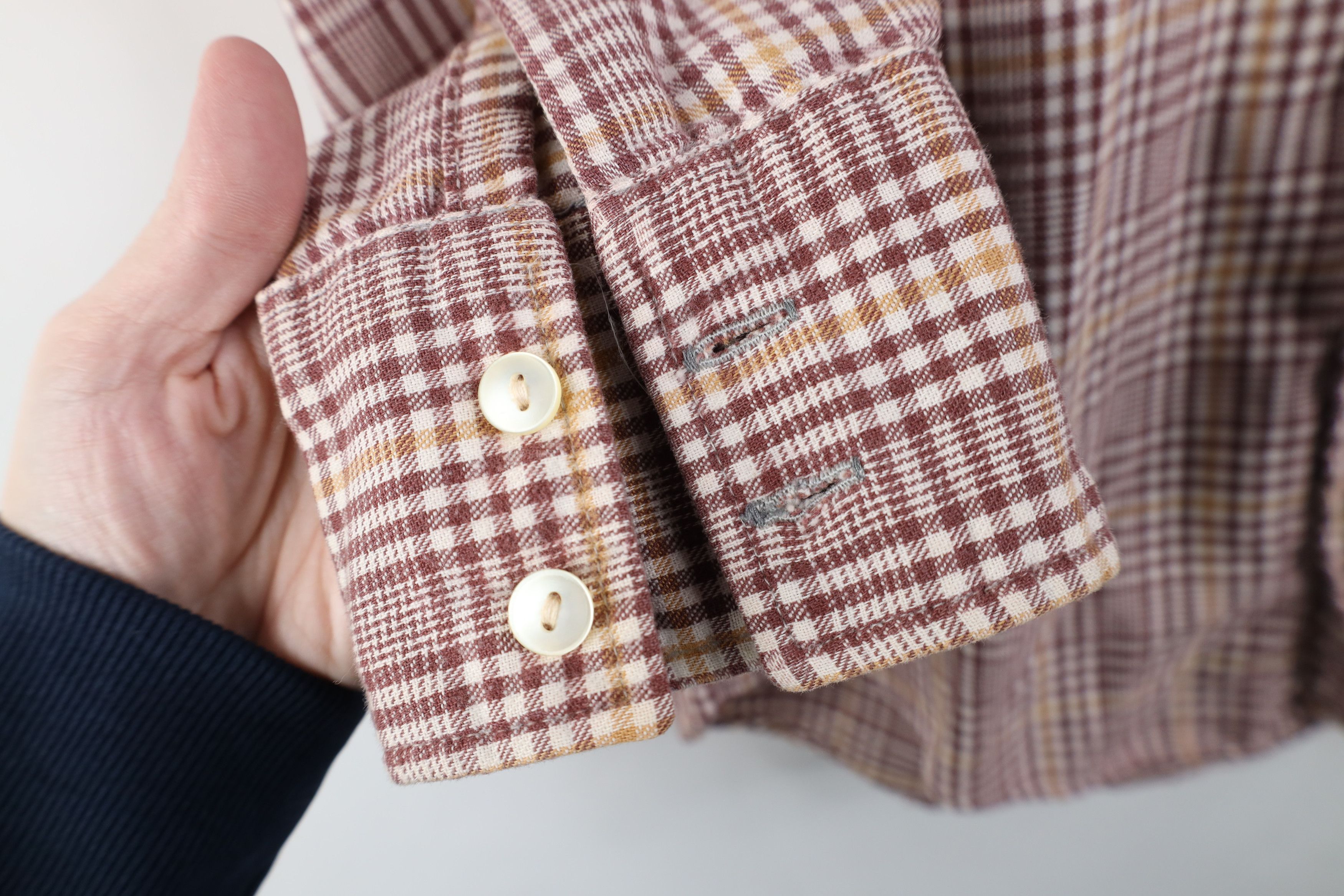 Vintage Vintage 60s 70s Streetwear Collar Flannel Button Shirt Size US S / EU 44-46 / 1 - 5 Thumbnail