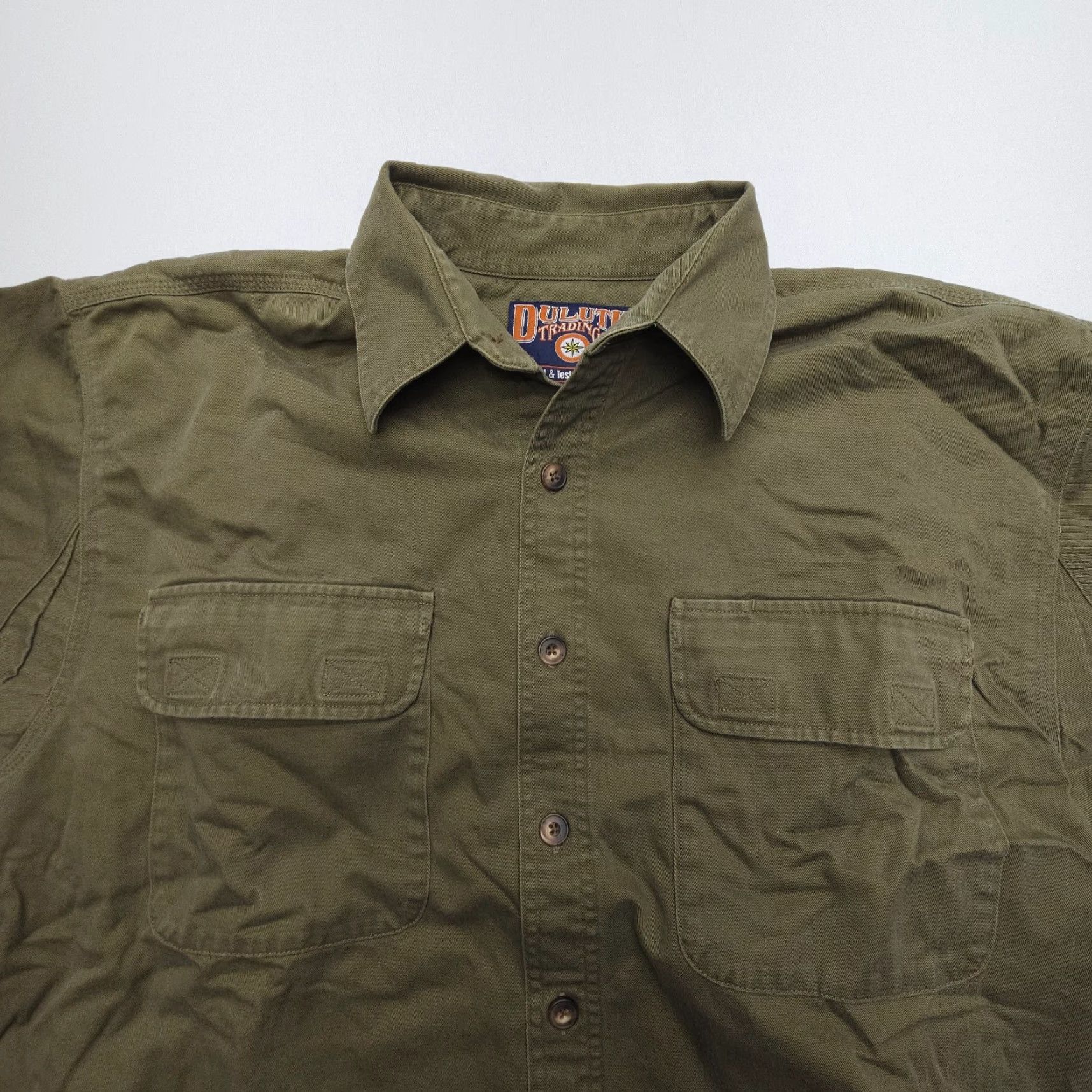 Vintage Duluth Trading Lined Shirt Jac Mens Large Green Outdoor Workwear Hunting Shacket Size US L / EU 52-54 / 3 - 6 Thumbnail