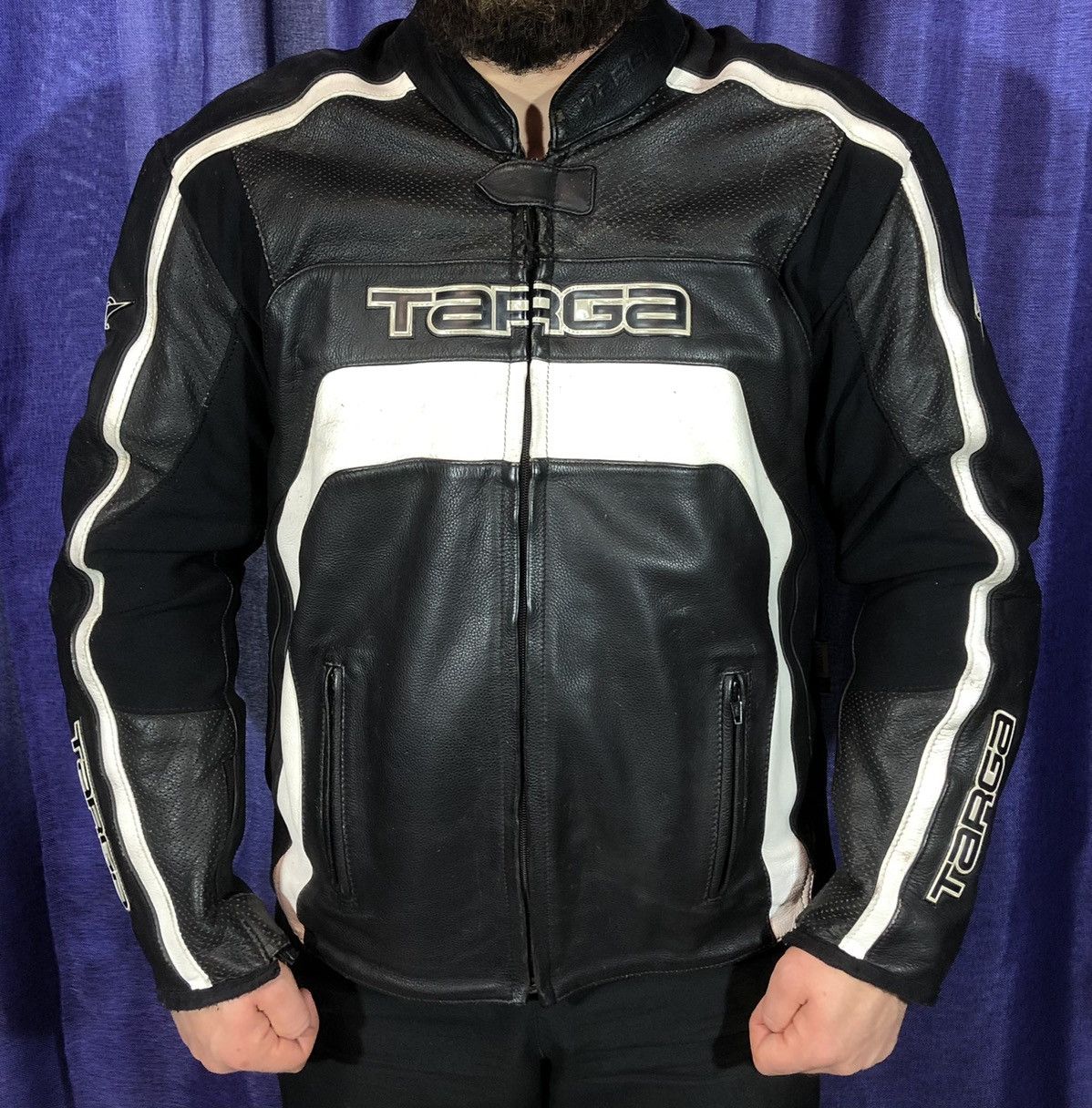Dainese × Honda × Yamaha Targa Motorcycle leather jacket Racing Size US XL / EU 56 / 4 - 2 Thumbnail