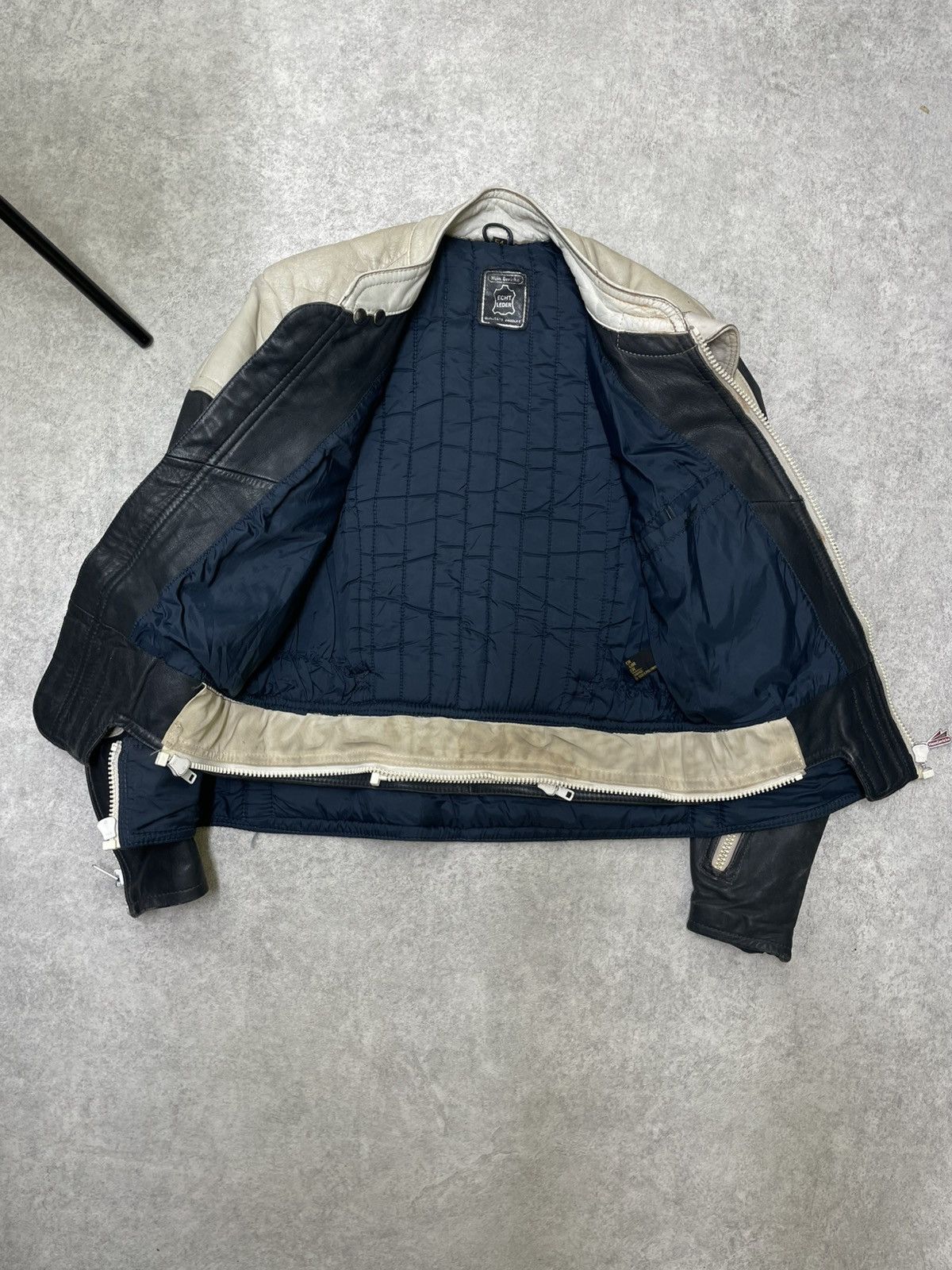 Hein Gericke Hein Gericke VTG Speed Team Racing Moto Hype Jacket Beige Size US M / EU 48-50 / 2 - 17 Thumbnail