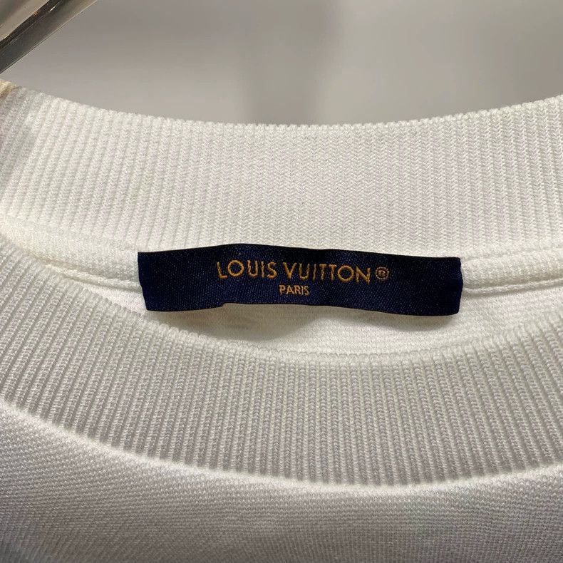 Louis Vuitton Louis Vuitton White dark stripe short sleeve Size US XL / EU 56 / 4 - 4 Thumbnail