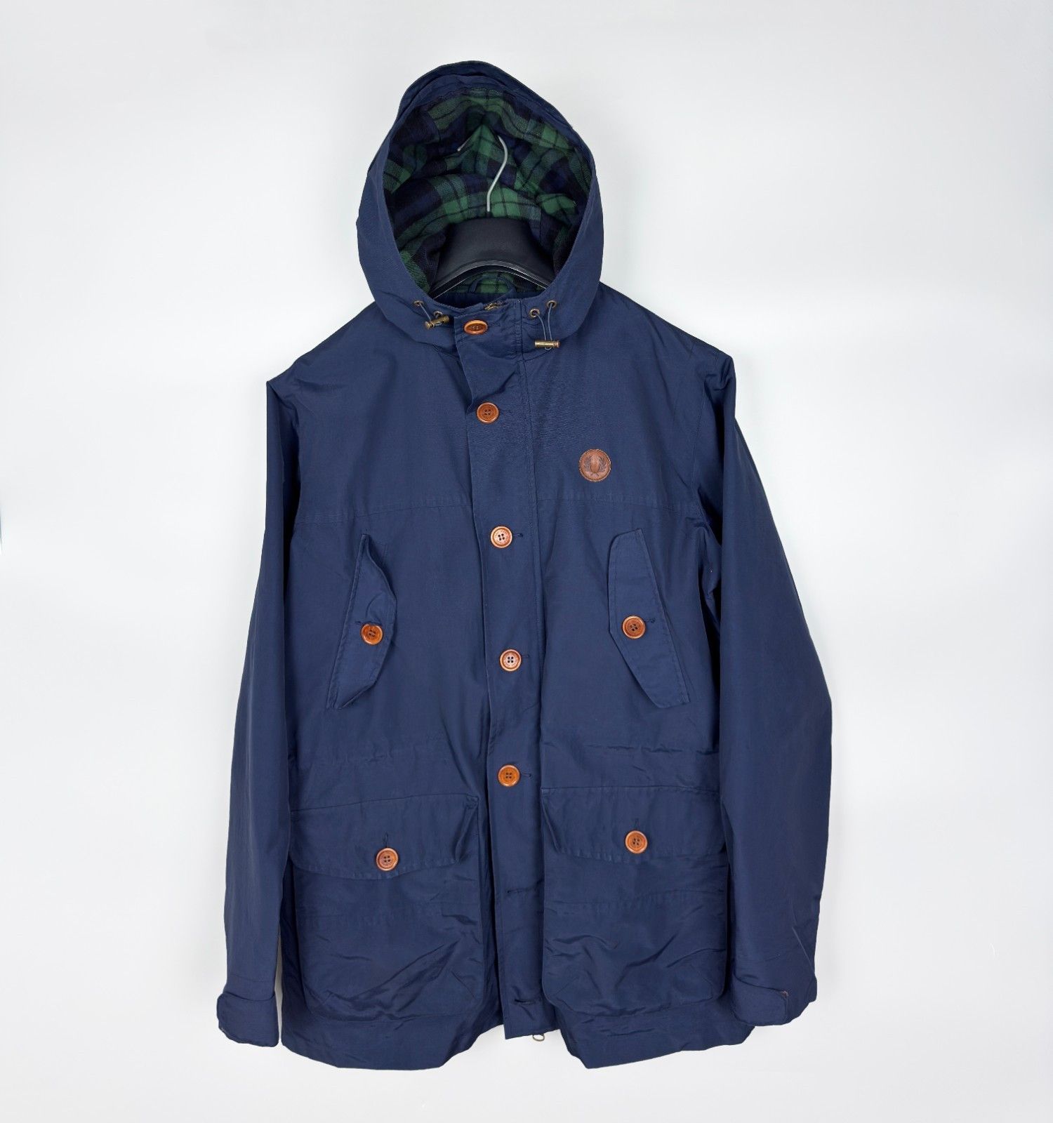 Fred Perry Fred Perry Jacket Mens Blue Parka Coat Casuals Size US S / EU 44-46 / 1 - 1 Thumbnail