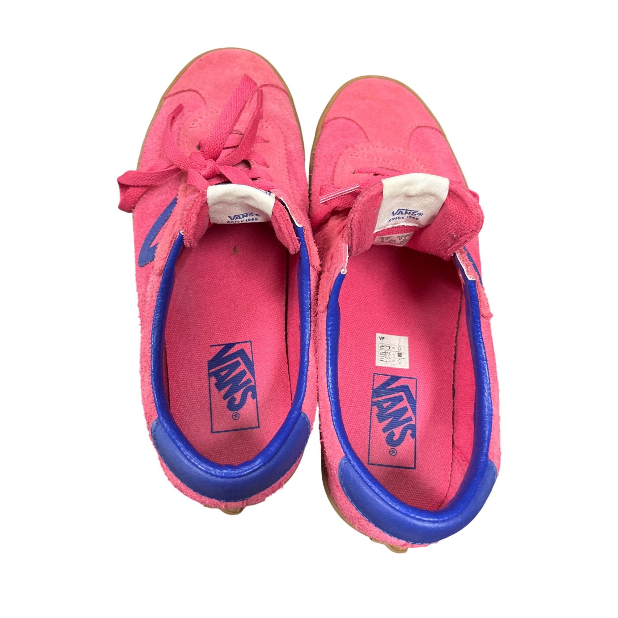 Vans Vans Off The Walls wms pink blue suede low top sneakers shoe Size US 9.5 / IT 39.5 - 13 Thumbnail