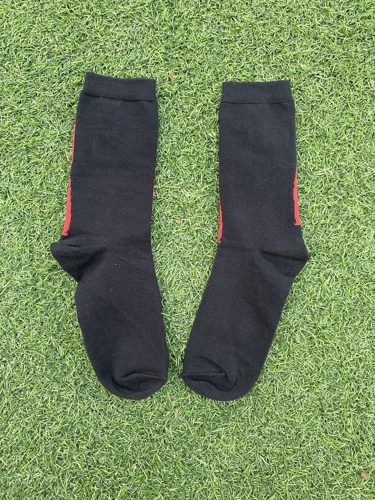Evisu × Japanese Brand EVISU SOCKS RED BRUSHSTROKE DAICOCK Size 32 - 5 Thumbnail