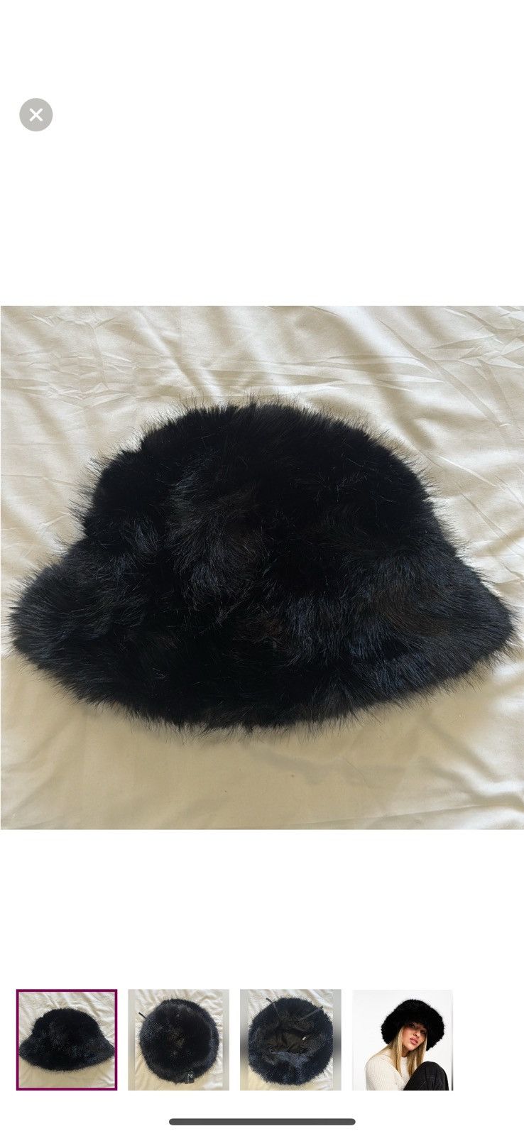 Vintage Fuzzy Beanie Hat Size ONE SIZE - 1 Thumbnail