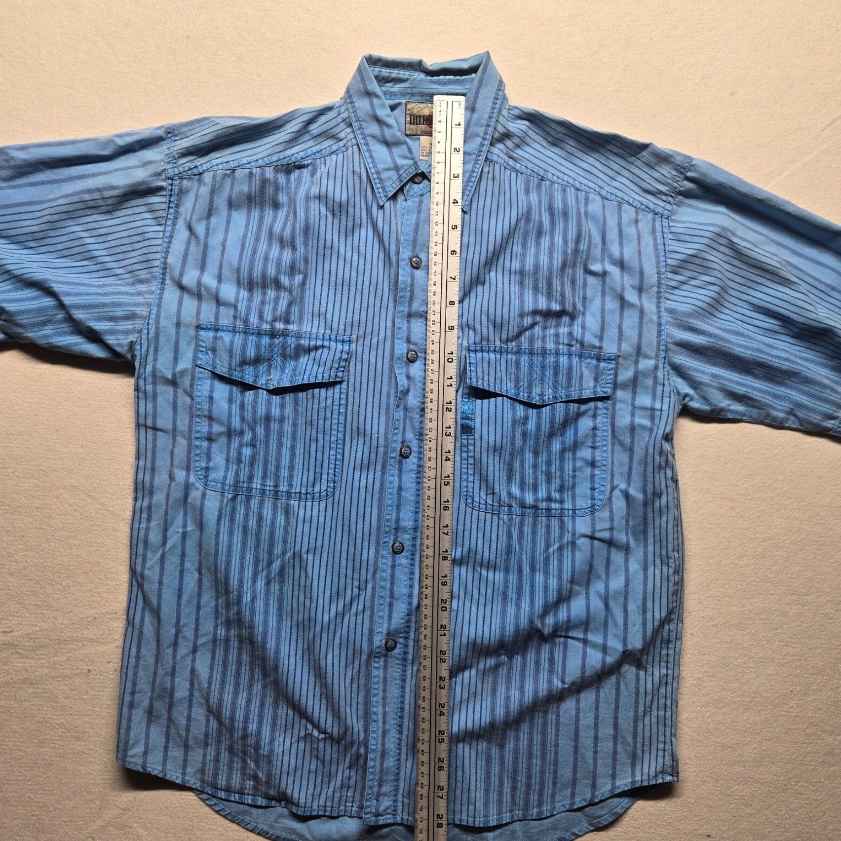 Vintage Mr. Respect Shirt Button-Up Casual Cotton Blue Short Sleeve Men M Medium Size US M / EU 48-50 / 2 - 6 Thumbnail