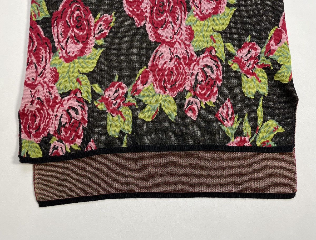 Comme des Garcons A/W 21 Rose Patterned Wool Sweater Vest Size US M / EU 48-50 / 2 - 6 Thumbnail