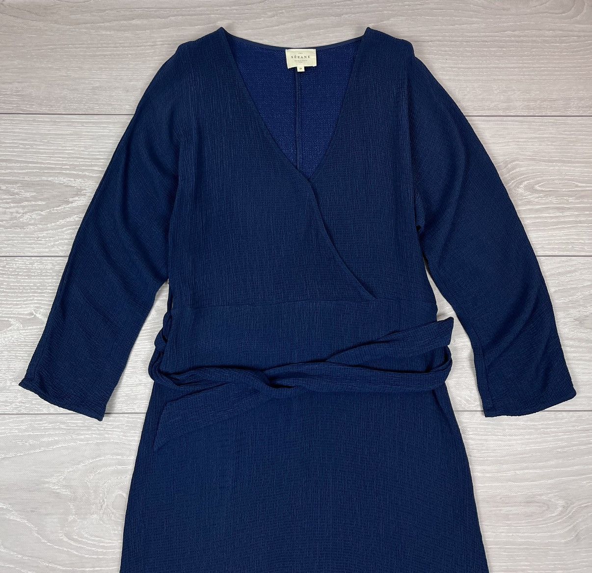 Sezane Sezane Luxury Robe Long Maxi Blue Dress 38 size Size XS / US 0-2 / IT 36-38 - 2 Thumbnail