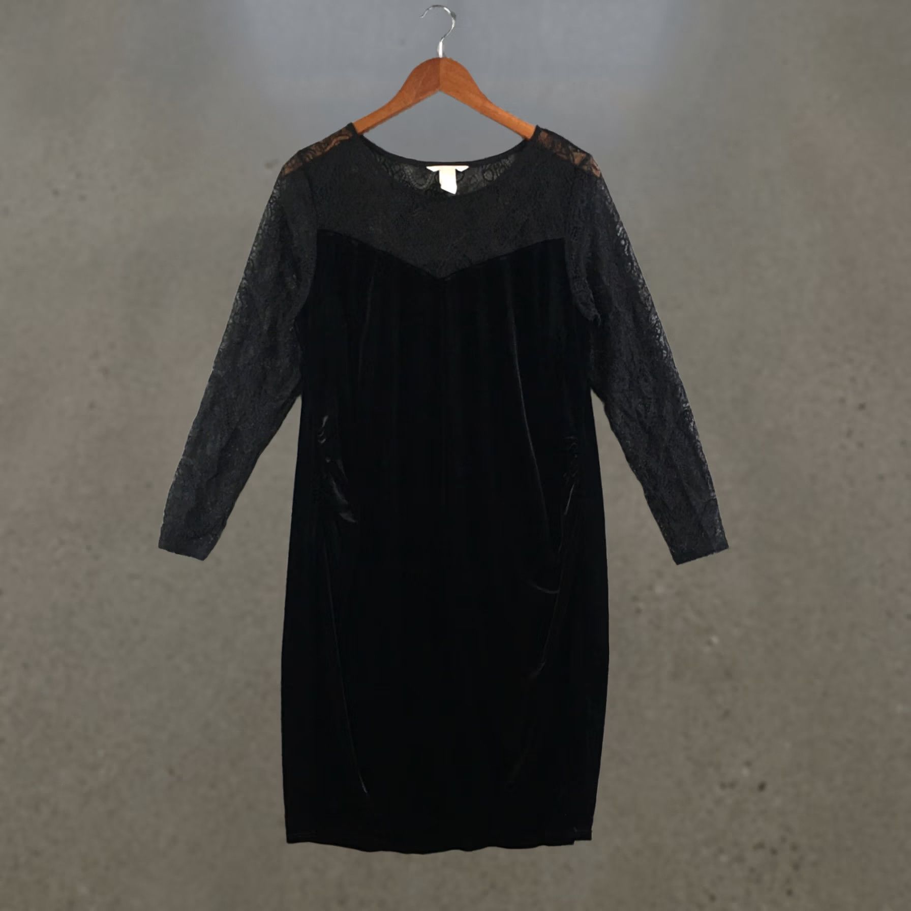 H&M H&M MAMA Dress Womens XL Black Lace Sleeve Sheath Midi Bodycon Stretch Cocktail Size XL / US 12-14 / IT 48-50 - 1 Thumbnail