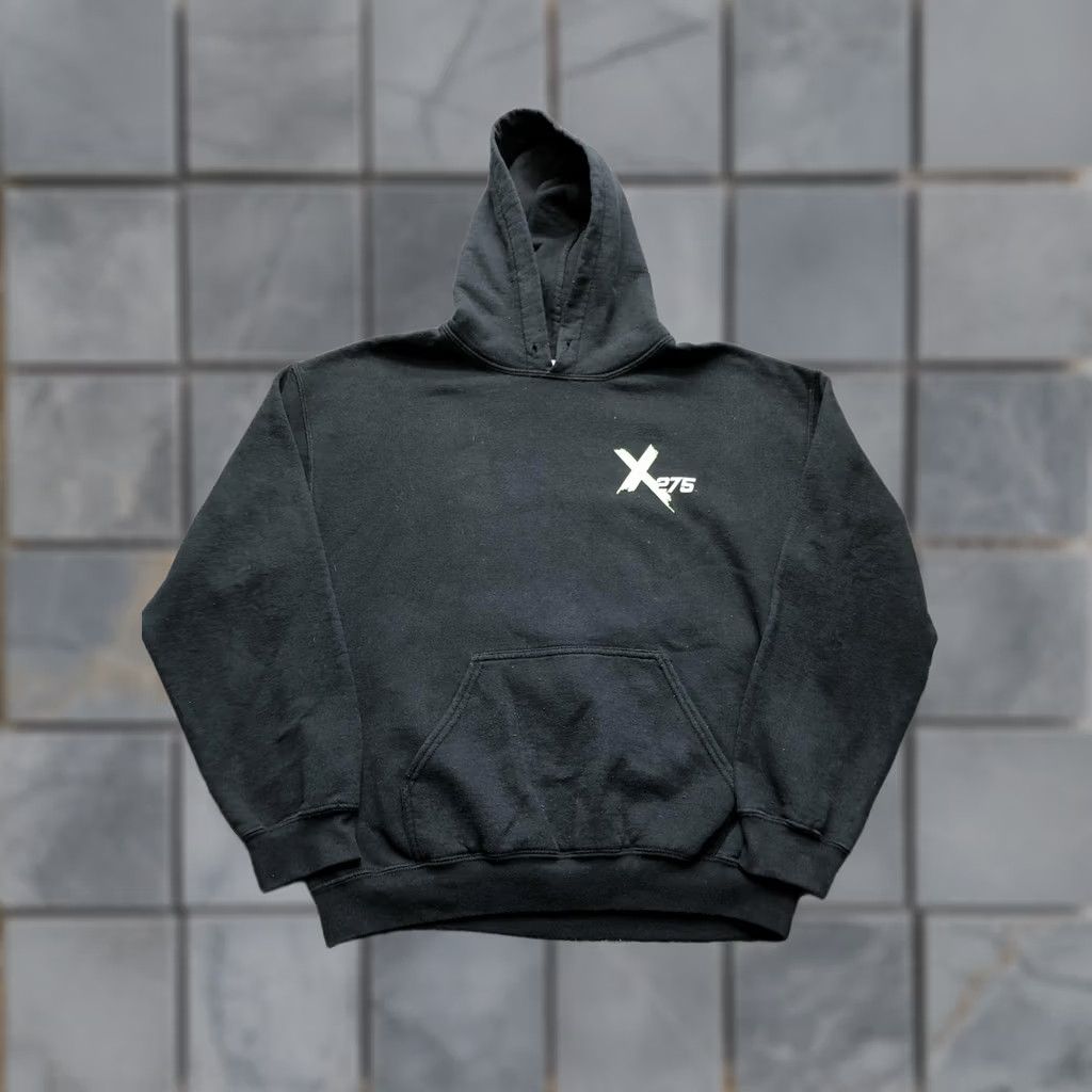 Gildan Y2K Skull Hoodie Mens Medium Black Pullover Fleece Sweatshirt Logo Size US M / EU 48-50 / 2 - 1 Thumbnail