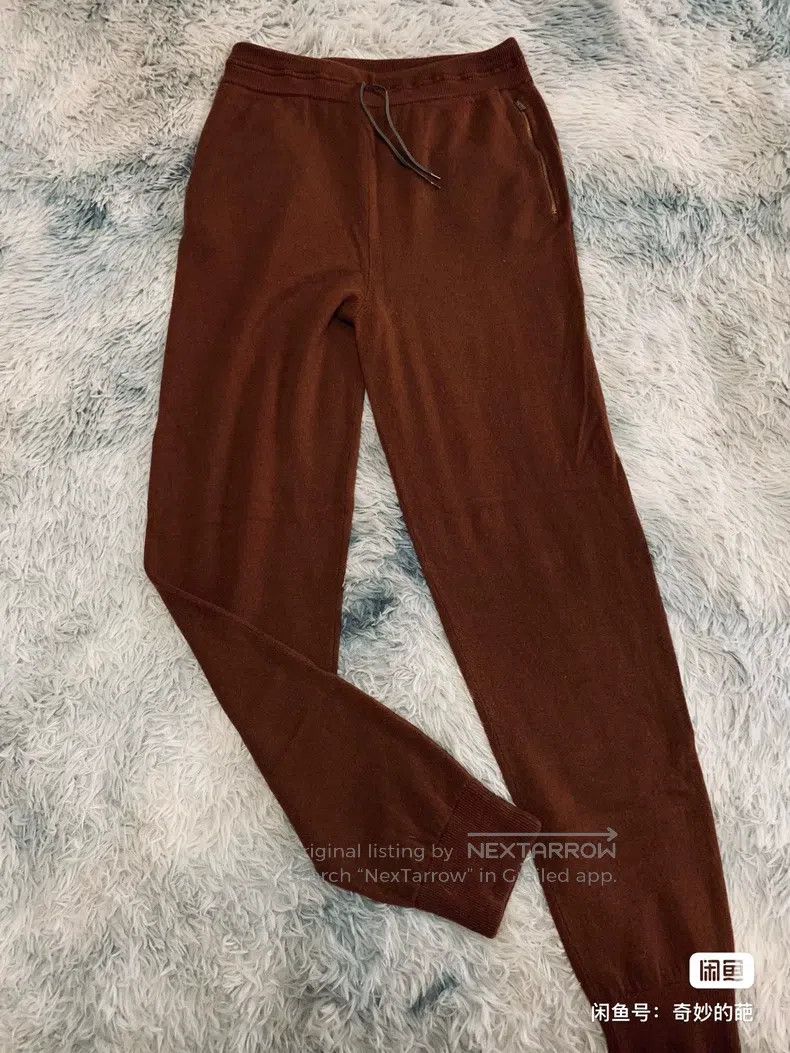 Hermes Hermes size M Pure cashmere casual pants Size US 27 - 1 Thumbnail