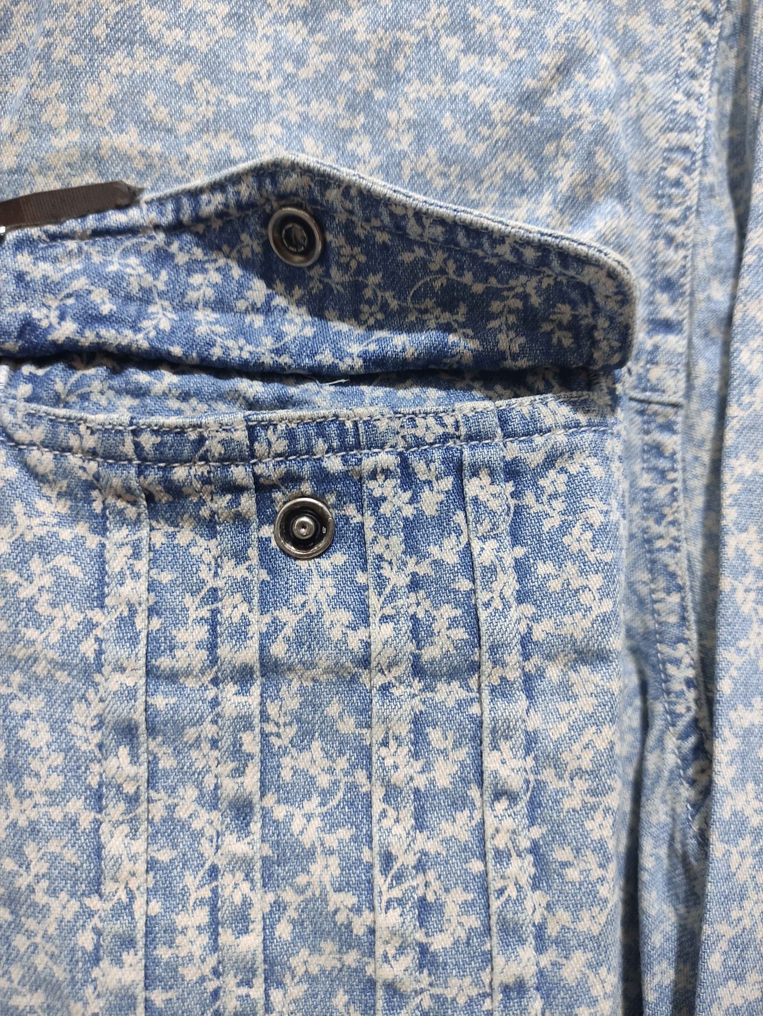 Ralph Lauren Y2k Ralph Lauren Blue Floral Denim Western Shirt Size S / US 4 / IT 40 - 15 Thumbnail