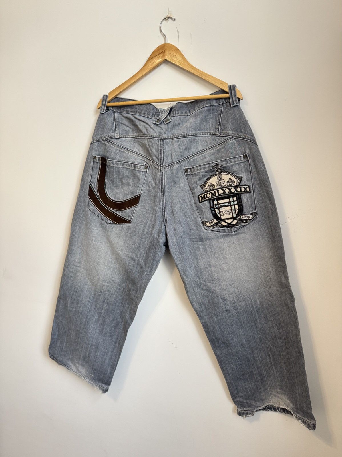 Japanese Brand × Karl Kani Karl Kani Brooklyn Baggy Fit Pants Vintage Size US 35 - 2 Thumbnail