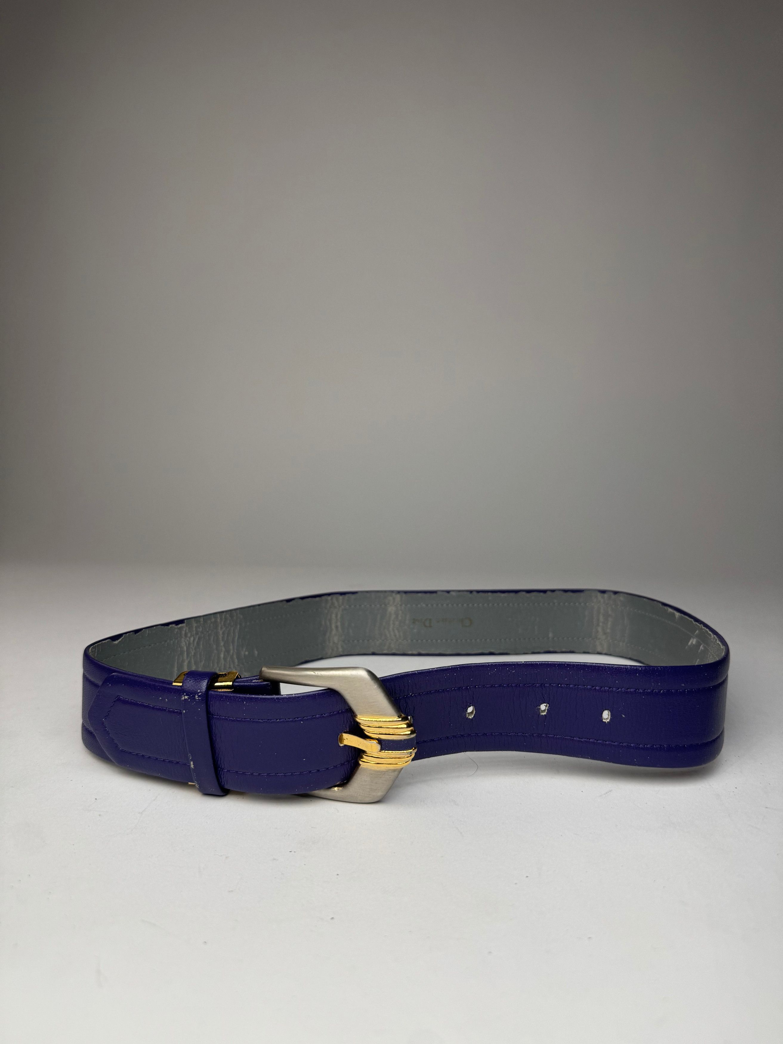 Dior Vintage leather Belt Purple Size ONE SIZE - 1 Thumbnail