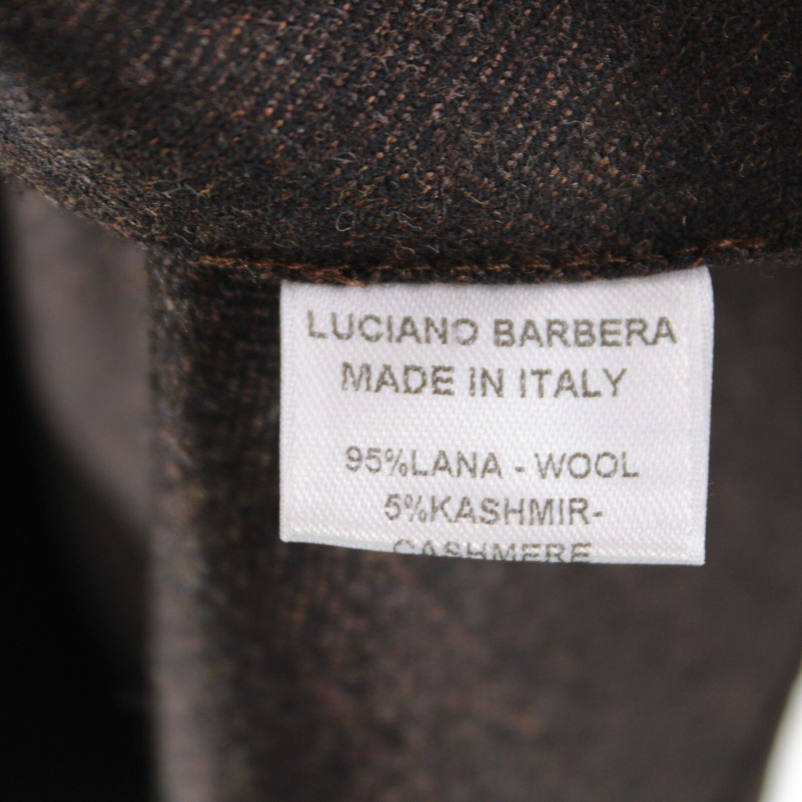 Luciano Barbera Luciano Barbera Overshirt Size L US In Brown Wool Blend Size US L / EU 52-54 / 3 - 9 Thumbnail