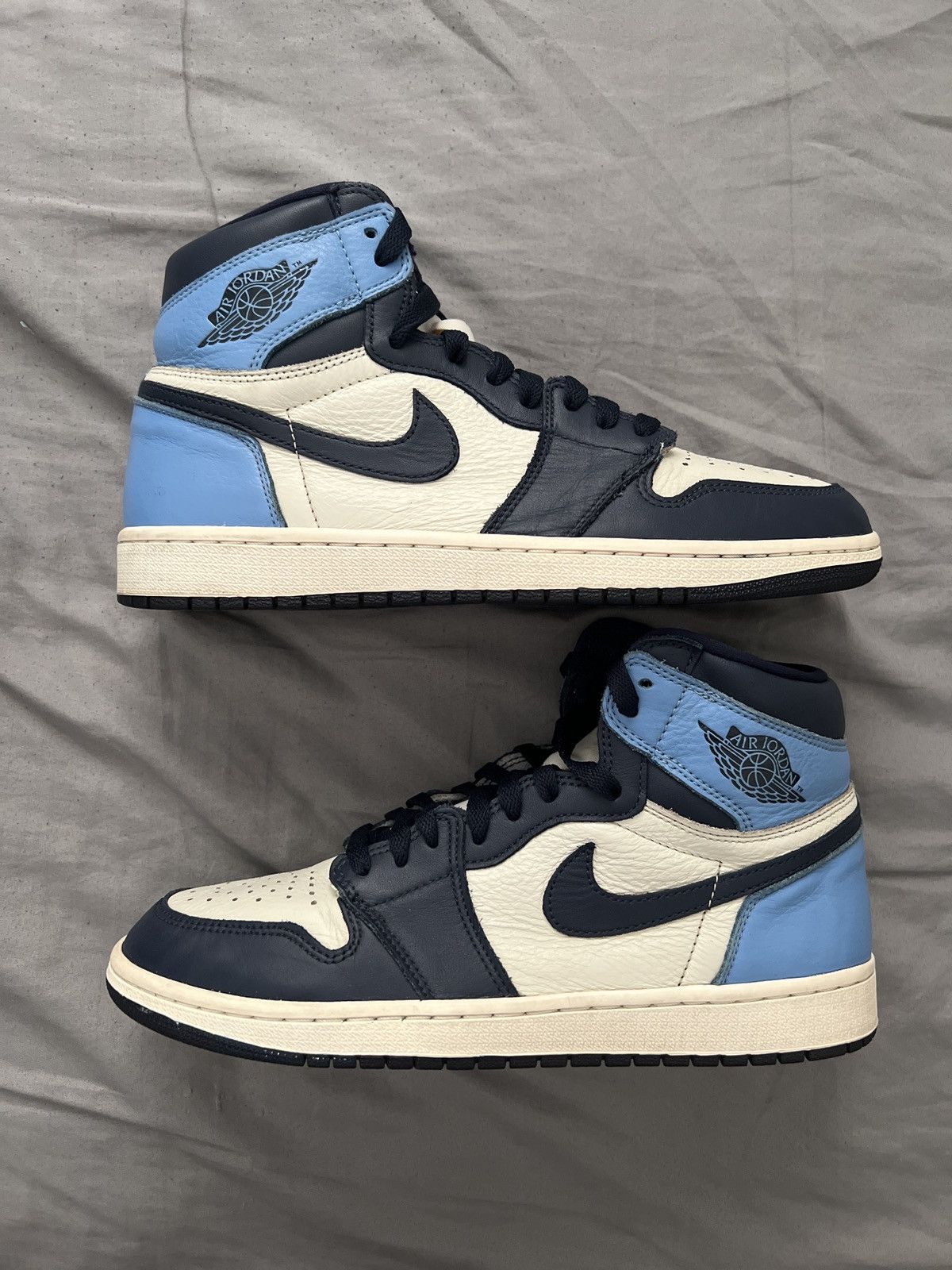 Jordan Brand Jordan 1 retro high OG obsidian UNC Size US 10 / EU 43 - 1 Thumbnail