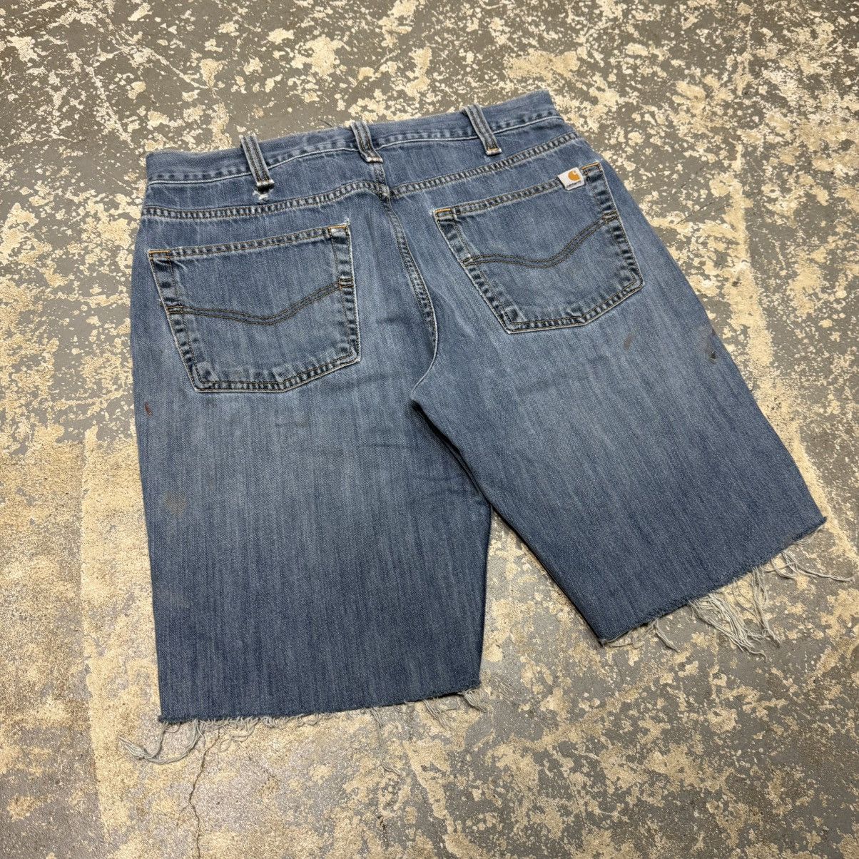 Carhartt Vintage Carhartt Denim Cut Off Workwear Shorts Jorts Size US 32 / EU 48 - 10 Thumbnail