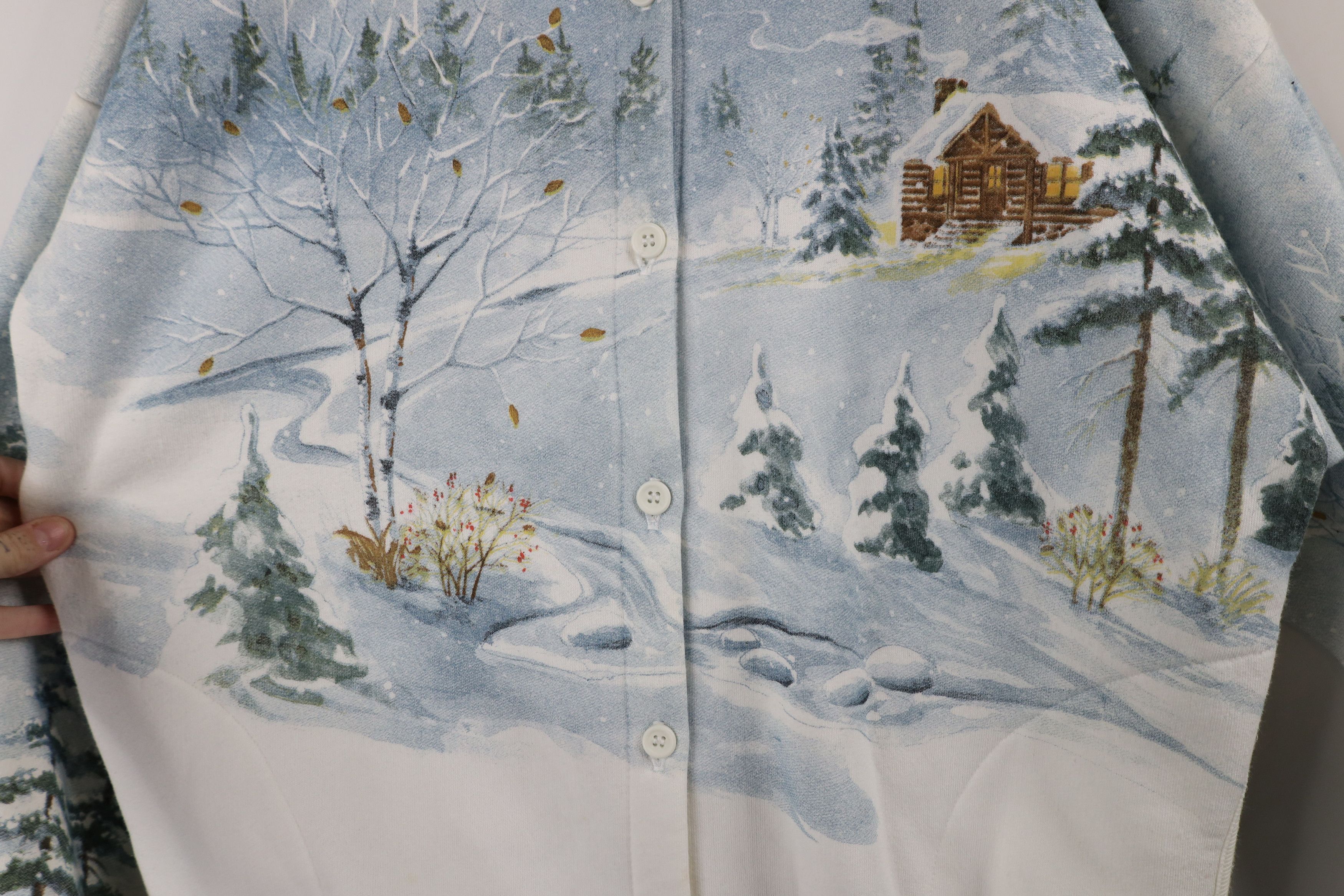 Vintage Vintage 90s Streetwear All Over Print Cardigan Sweatshirt Size M / US 6-8 / IT 42-44 - 5 Thumbnail