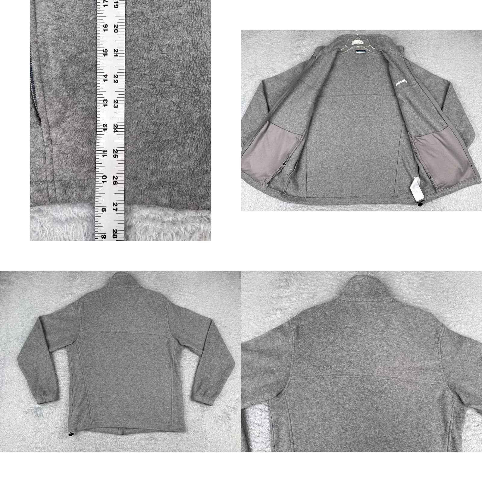 Vintage Columbia Jacket Womens Large Gray Full Zip Mock Neck Polyester Fleece Hike Camp Size L / US 10 / IT 46 - 10 Thumbnail
