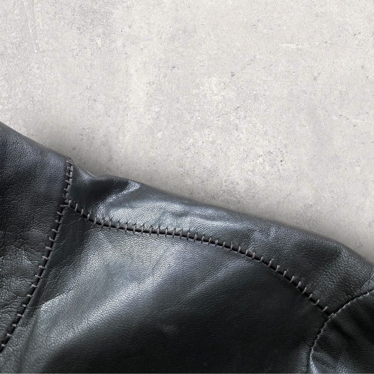 10sei0otto Vintage 10Sei0Otto Leather Jacket Black style Rick owens 00s Size US M / EU 48-50 / 2 - 11 Thumbnail