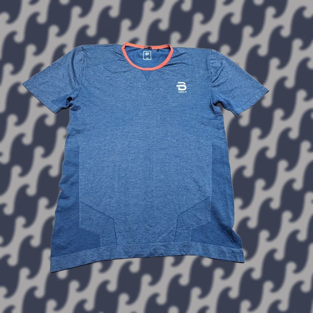 Vintage Bjorn Daehlie Womens T-Shirt Blue Sport Hiking Running Ladies Jogging S-M Short Sleeve Casual Pullover Round Neck Size M / US 6-8 / IT 42-44 - 1 Thumbnail
