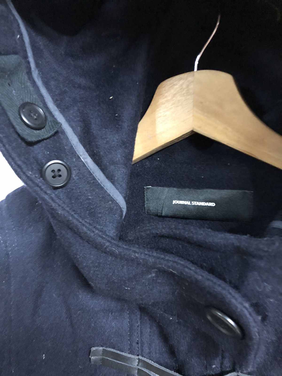 Designer × Japanese Brand × Journal Standard Vintage Y2K Journal Standard Wool Long Jacket Size S / US 4 / IT 40 - 7 Thumbnail