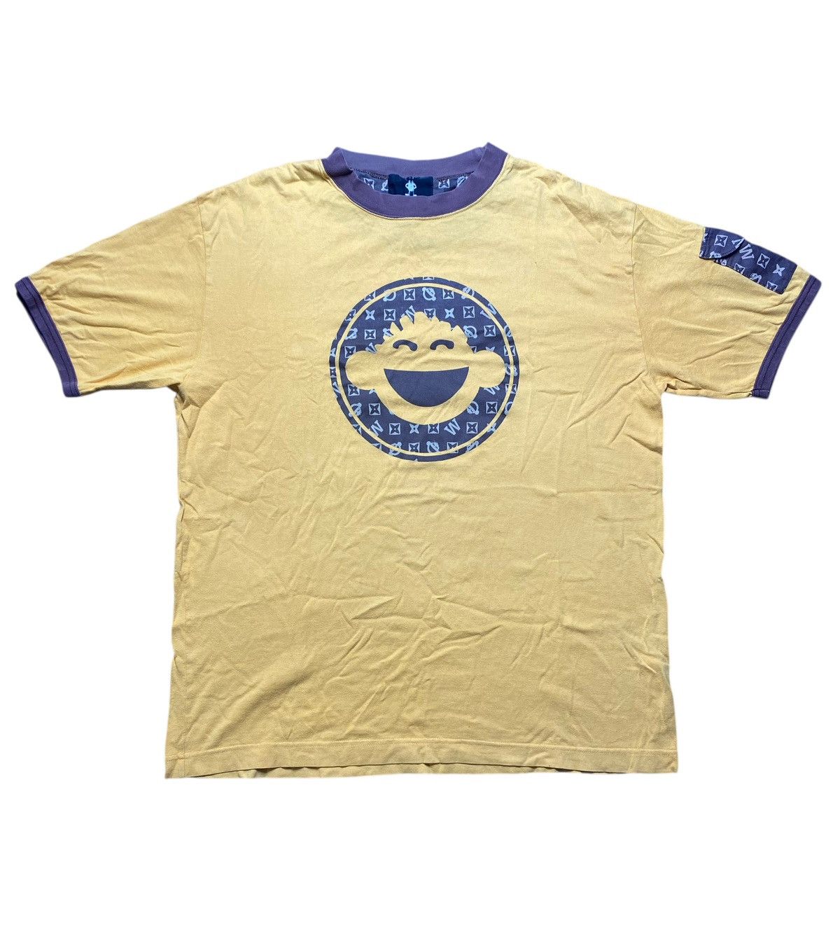 Japanese Brand VINTAGE HARLEM STORE LV ALIKE DESIGN TSHIRT Size US XL / EU 56 / 4 - 2 Thumbnail