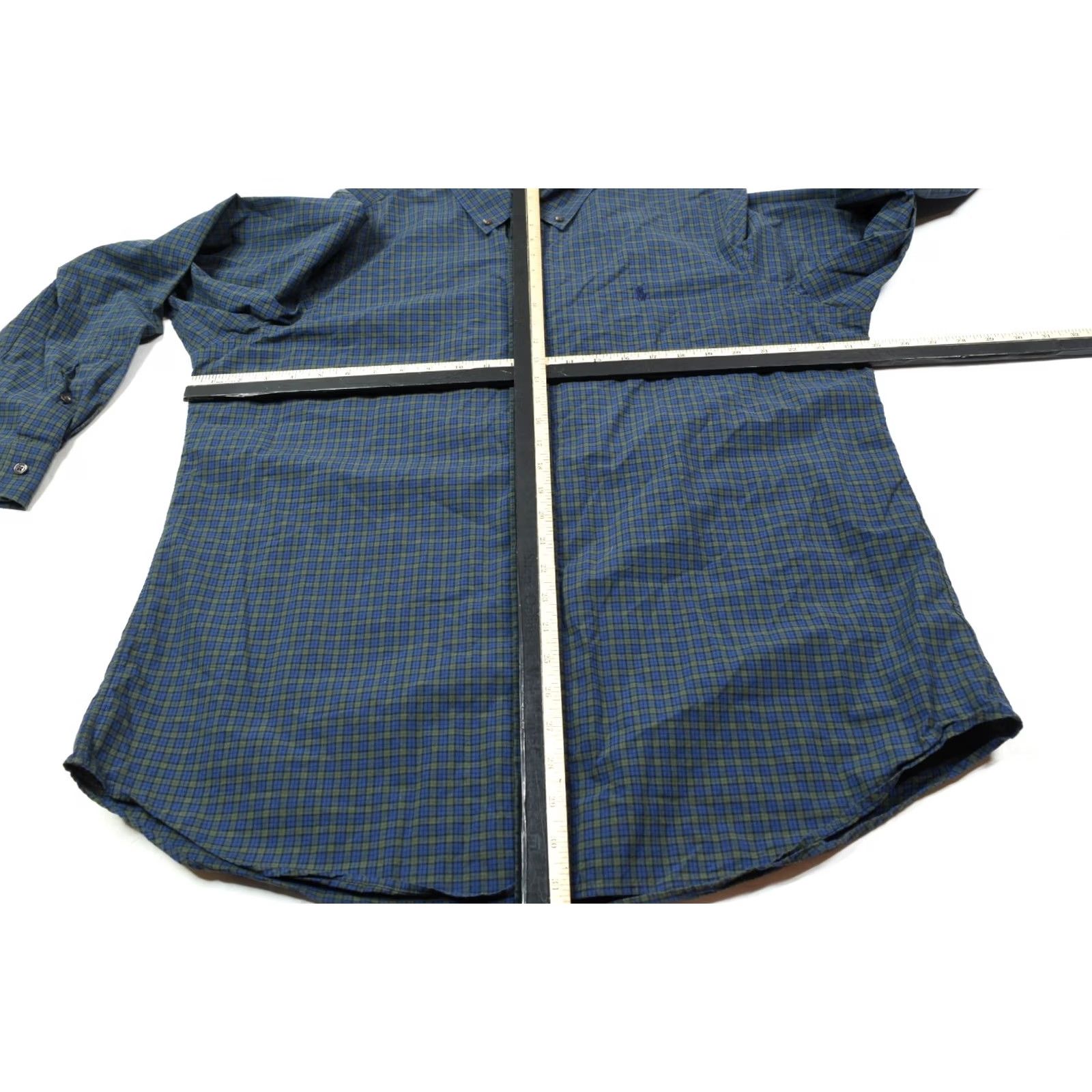 Ralph Lauren Ralph Lauren Shirt Mens XL Blue Green Plaid Cotton Long Sleeve Button-Down Size US XL / EU 56 / 4 - 7 Thumbnail