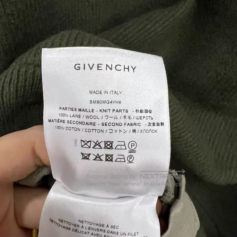 Givenchy Givenchy Contrast Color Crew Neck Distressed Sweater Size US L / EU 52-54 / 3 - 4 Thumbnail