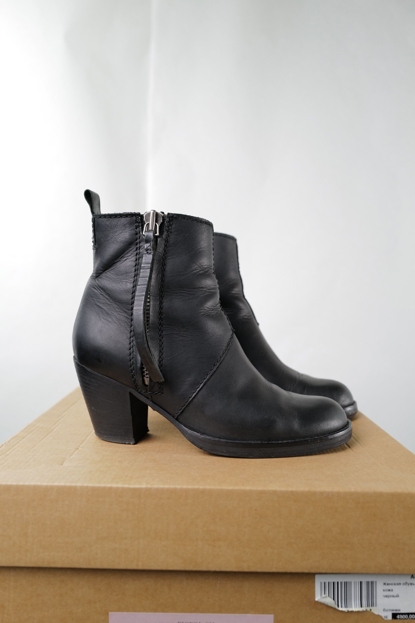 Acne Studios Acne Studios Black Leather Boots Size US 6 / IT 36 - 4 Thumbnail