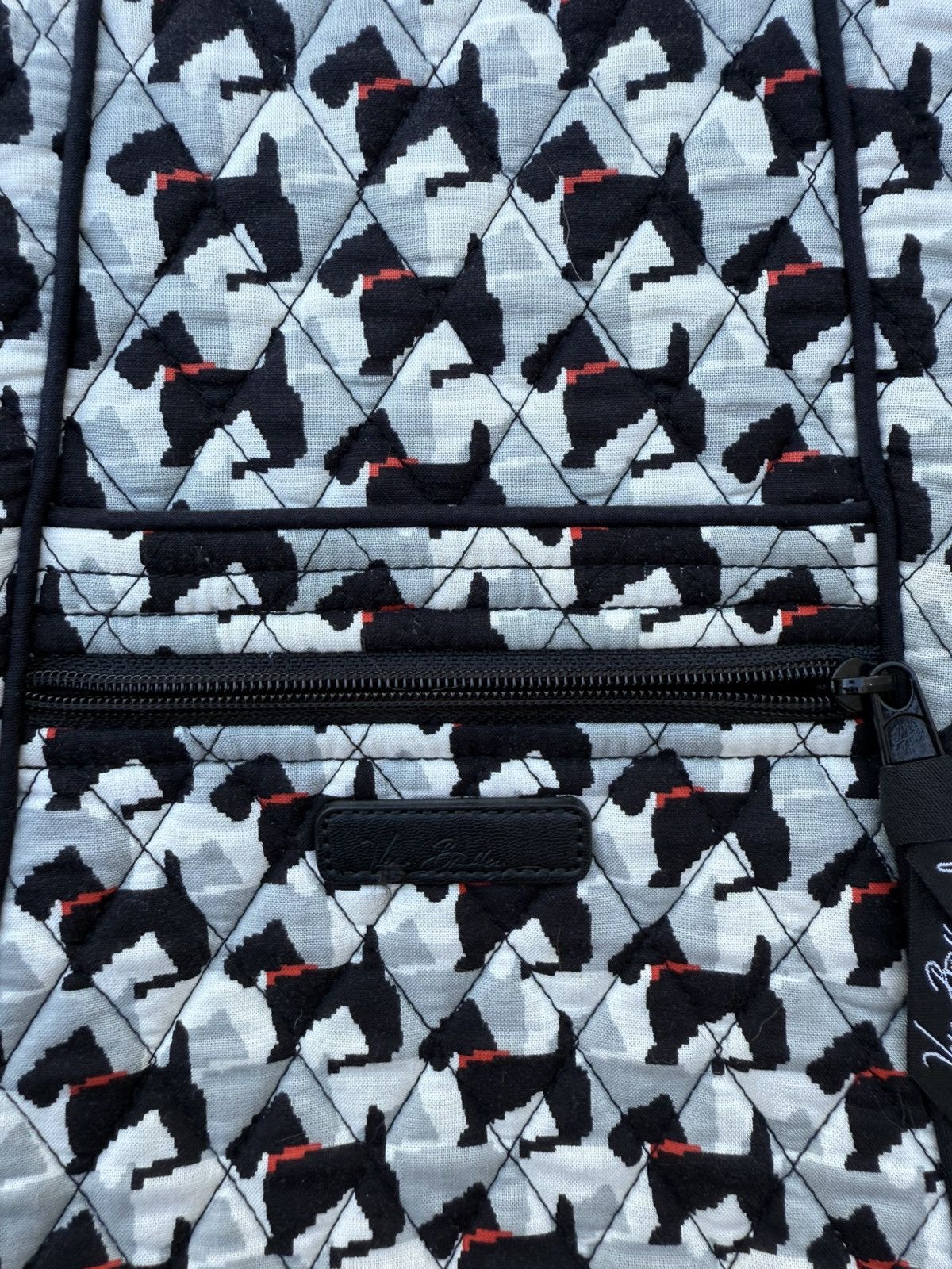 Vera Bradley Vera Bradley Crossbody Hipster Scottie Dog Black White Size ONE SIZE - 11 Thumbnail