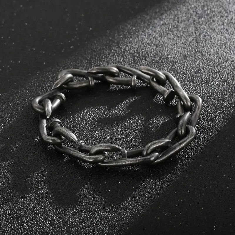 Jewelry Bending Nail Chain Bracelet Size ONE SIZE - 4 Thumbnail