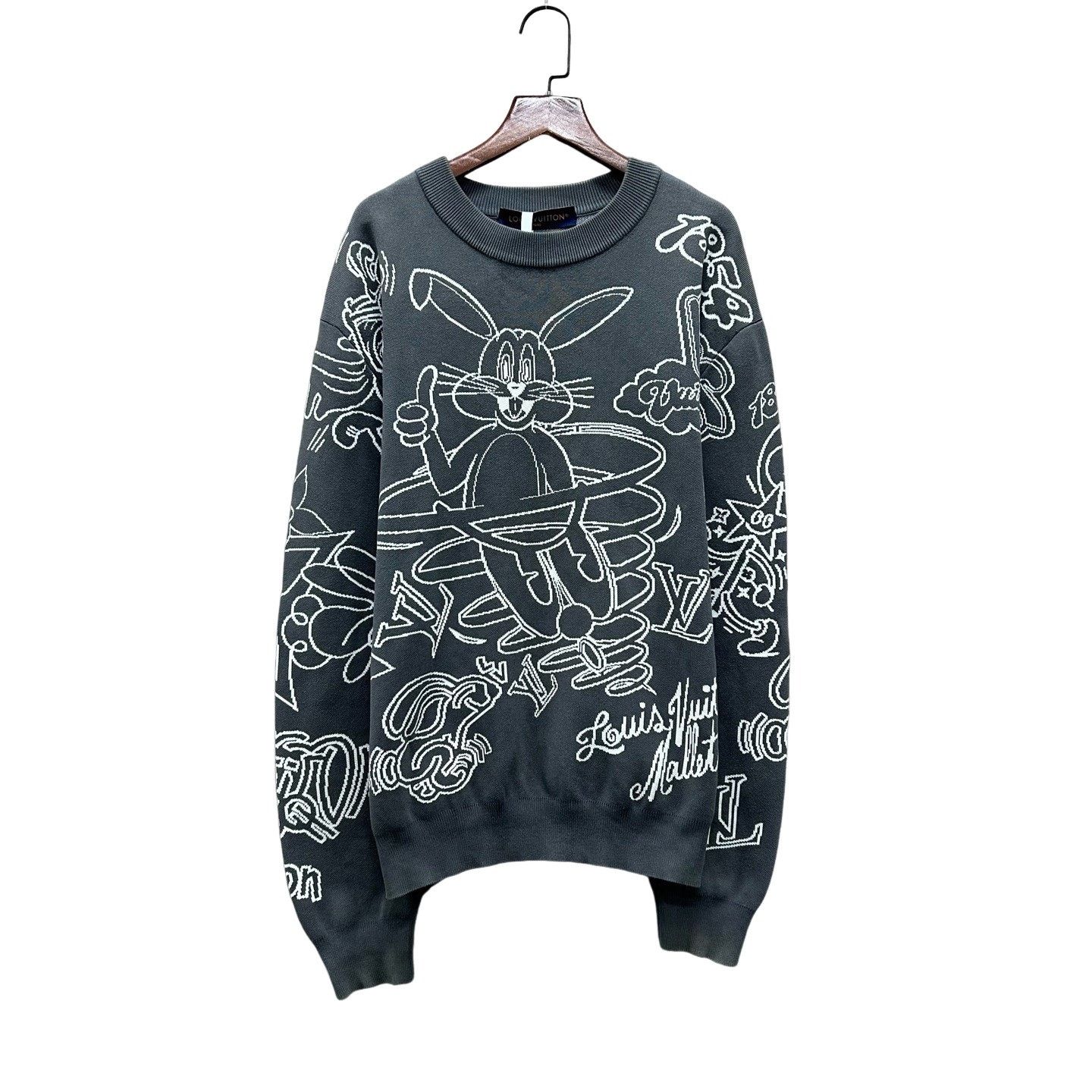 Louis Vuitton Louis Vuitton Cartoon Embroidered Sweater Size M Size US M / EU 48-50 / 2 - 1 Thumbnail