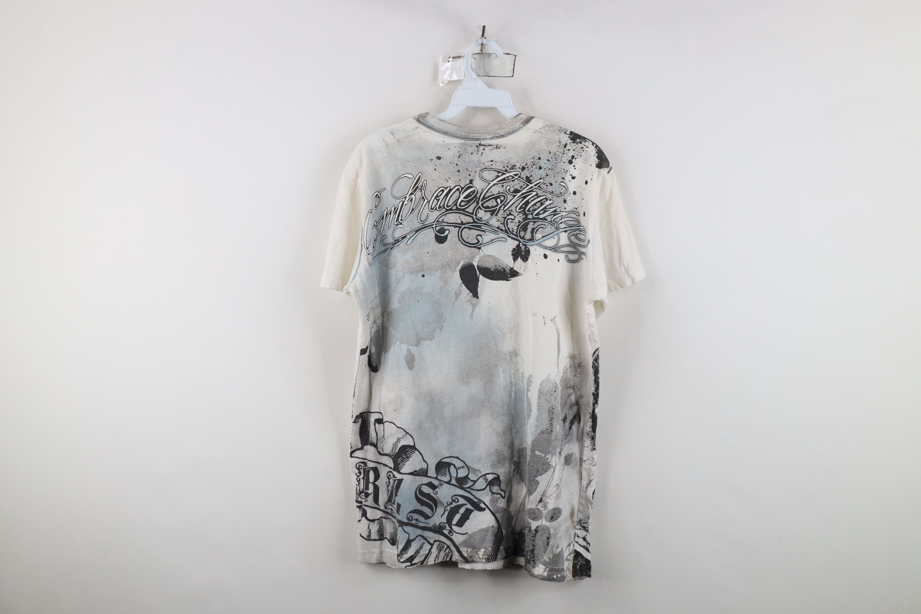 Vintage Vintage Y2K Streetwear Rose Flower Acid Wash UFC MMA T-Shirt Size US M / EU 48-50 / 2 - 12 Thumbnail