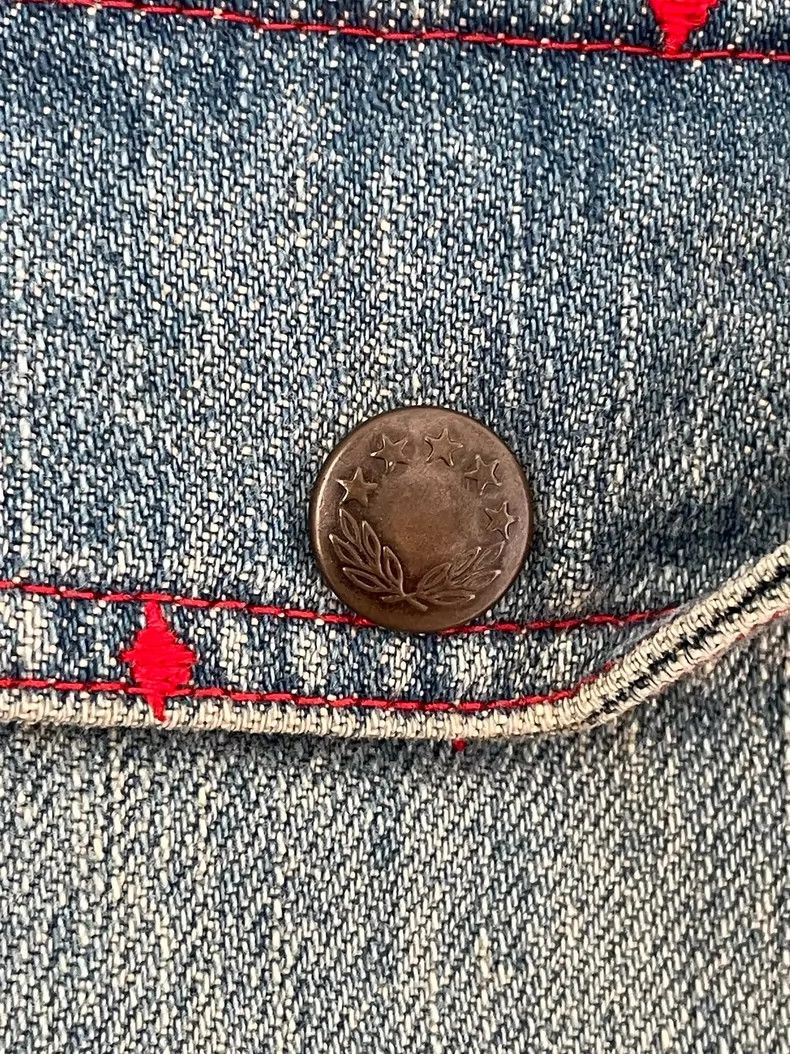 Undercover UNDERCOVER size os 2002SS Haze Diamond Embroidered Jeans 25 Size US 30 / EU 46 - 6 Thumbnail
