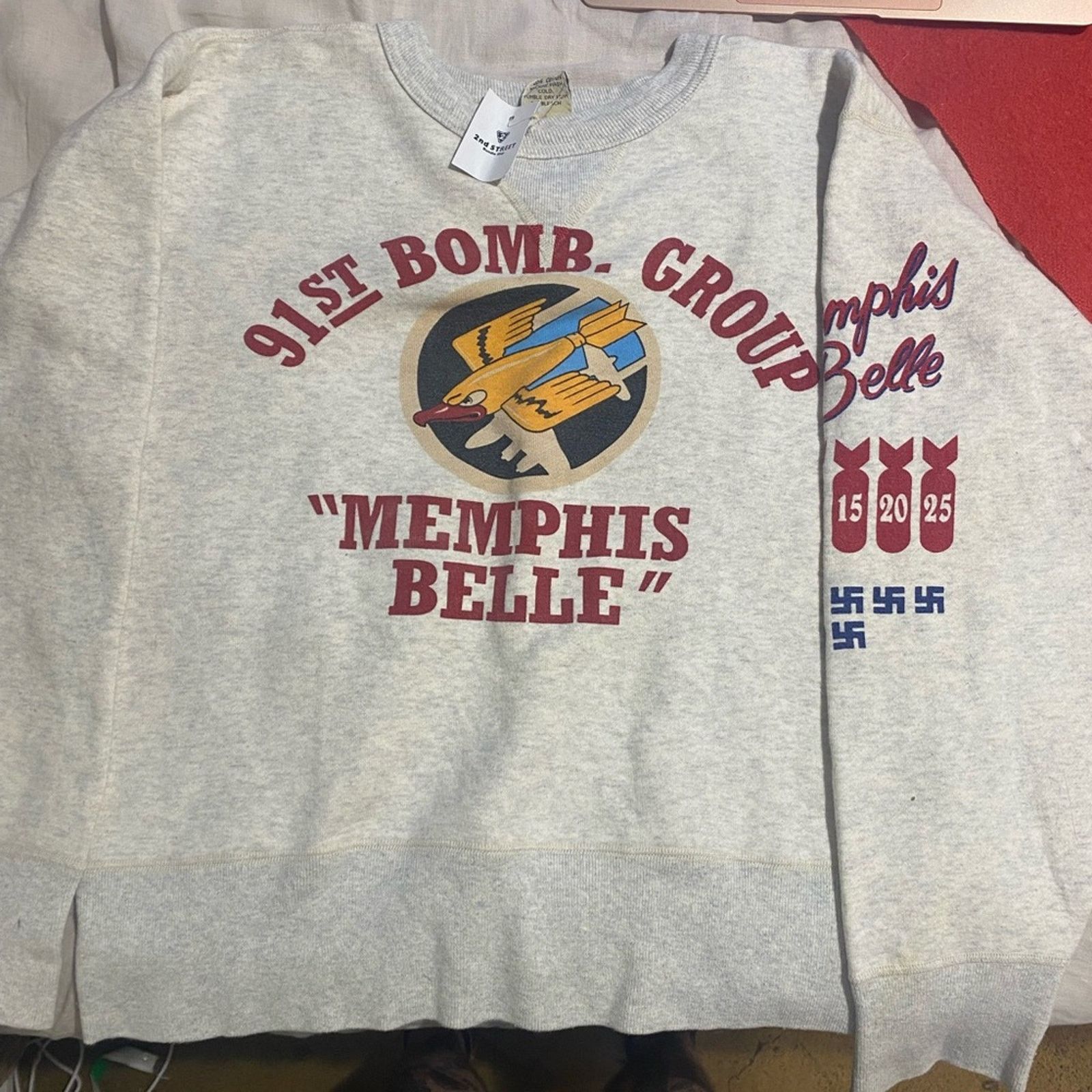 Buzz Rickson's Buzz Rickson 91st Bomb Group “Memphis Belle” Sweatshirt Size S / US 4 / IT 40 - 2 Thumbnail