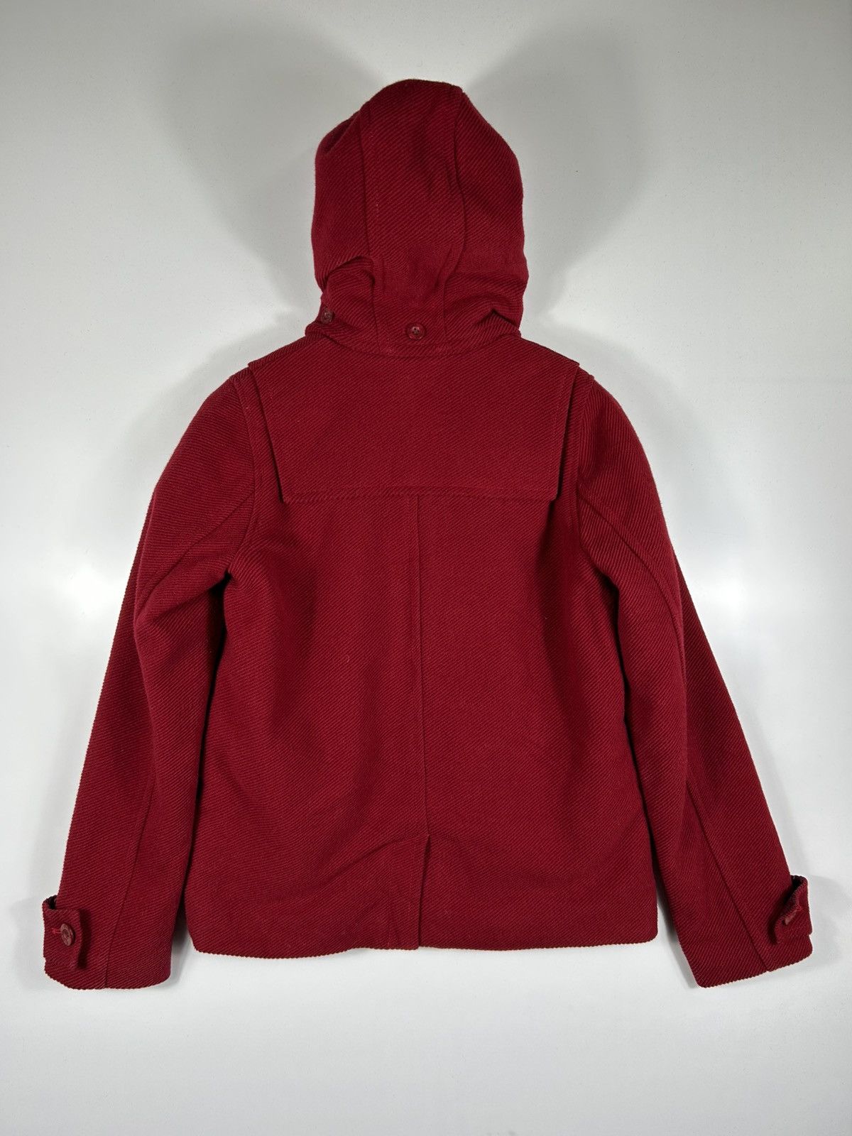 Japanese Brand 🔥X-Girl Hooded Wool Duffle Coat Jacket Size XS / US 0-2 / IT 36-38 - 14 Thumbnail