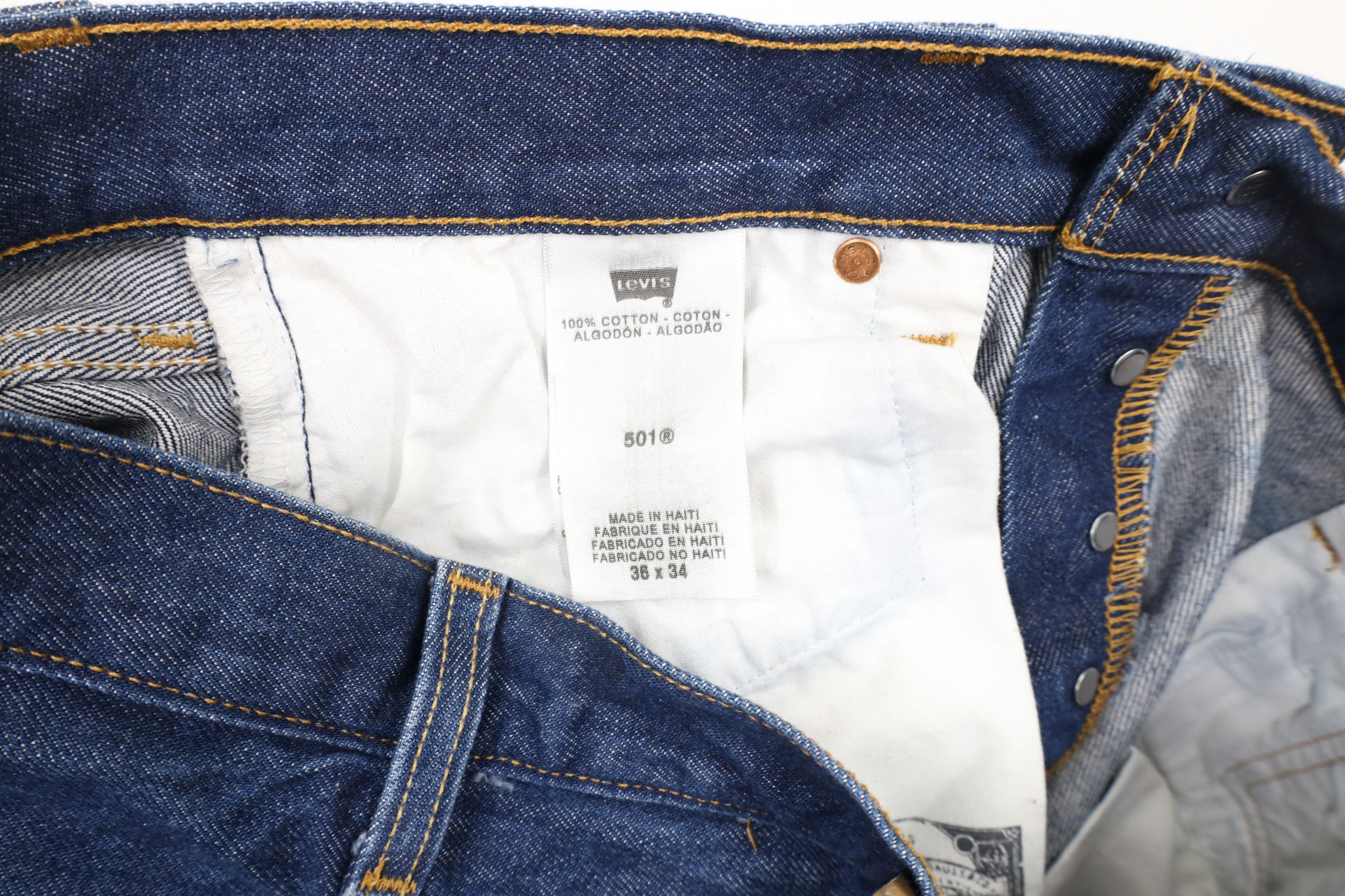 Levi's × Vintage Vintage Y2K Levis 501xx Button Fly Straight Leg Jeans Size US 36 / EU 52 - 8 Thumbnail