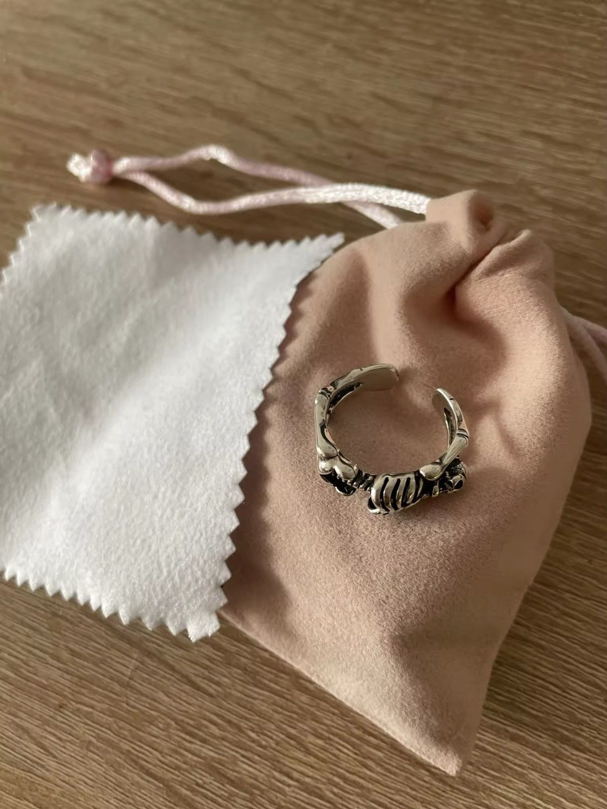Jewelry × Sterling Silver Resizable Sterling Silver Personality Big Ring Size ONE SIZE - 6 Thumbnail