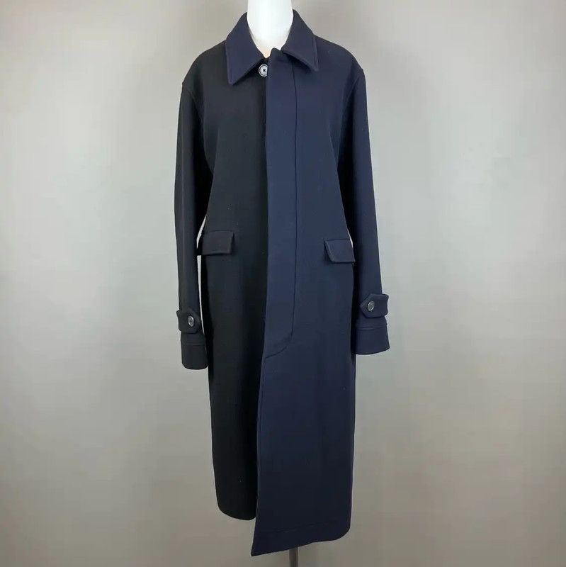 Loewe Loewe Women's Navy Wool Coat 0089 Size L / US 10 / IT 46 - 1 Thumbnail