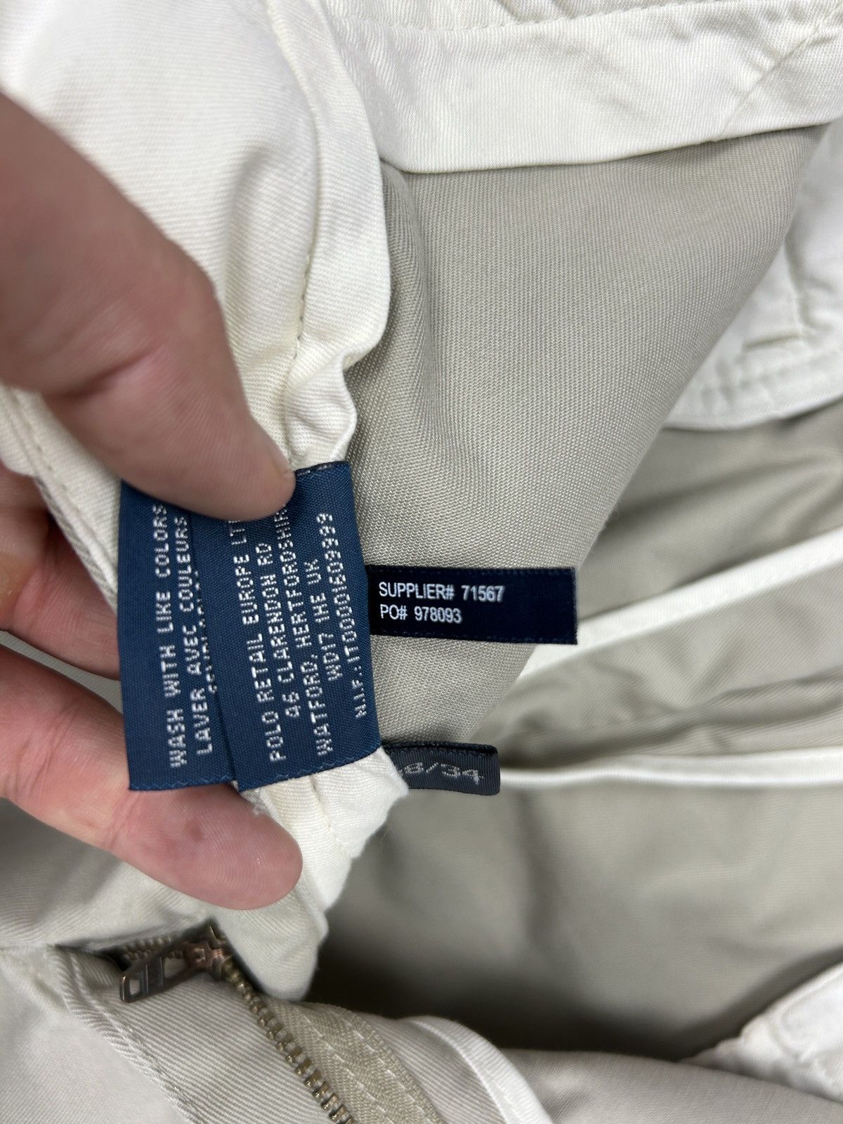 Designer × Polo Ralph Lauren × Vintage Vintage Polo Ralph Lauren Y2K Style Gordon ChinoBeige Pants Size US 38 / EU 54 - 14 Thumbnail