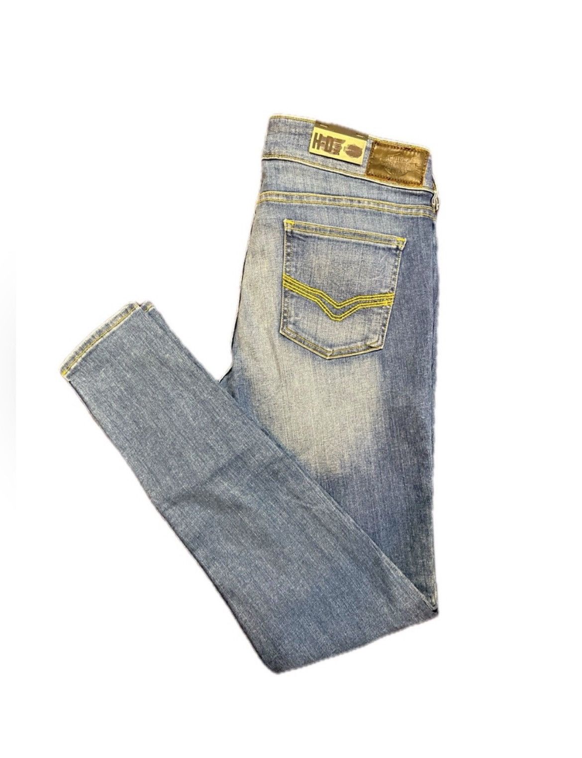 Harley Davidson Harley Davidson Classic Blue Women's Skinny Mid-Rise Jeans Size 30" / US 8 / IT 44 - 4 Thumbnail