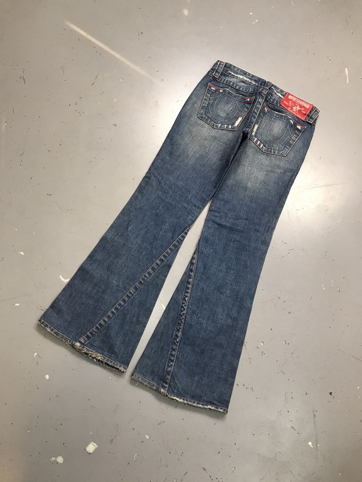 Designer Vintage true vintage distressed bootcut denim Size 30" / US 8 / IT 44 - 10 Thumbnail