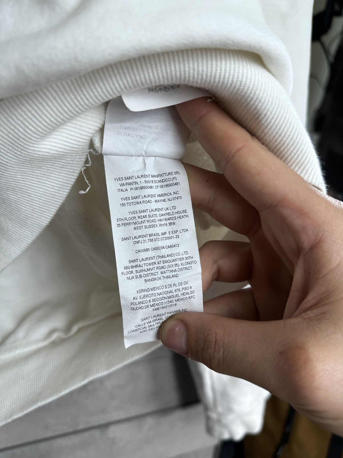 Saint Laurent Paris SAINT LAURENT Shawl Collar Cotton Jersey Sweatshirt Size US L / EU 52-54 / 3 - 7 Thumbnail