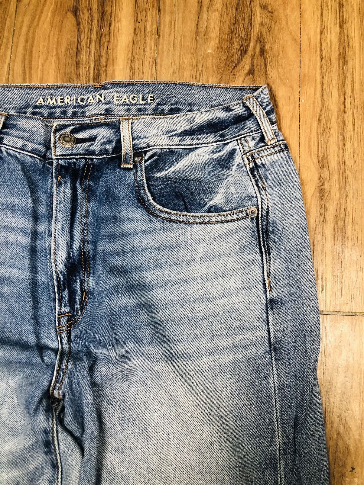 American Eagle Outfitters American Eagle Patch Design Jeans (35) Size US 30 / EU 46 - 6 Thumbnail